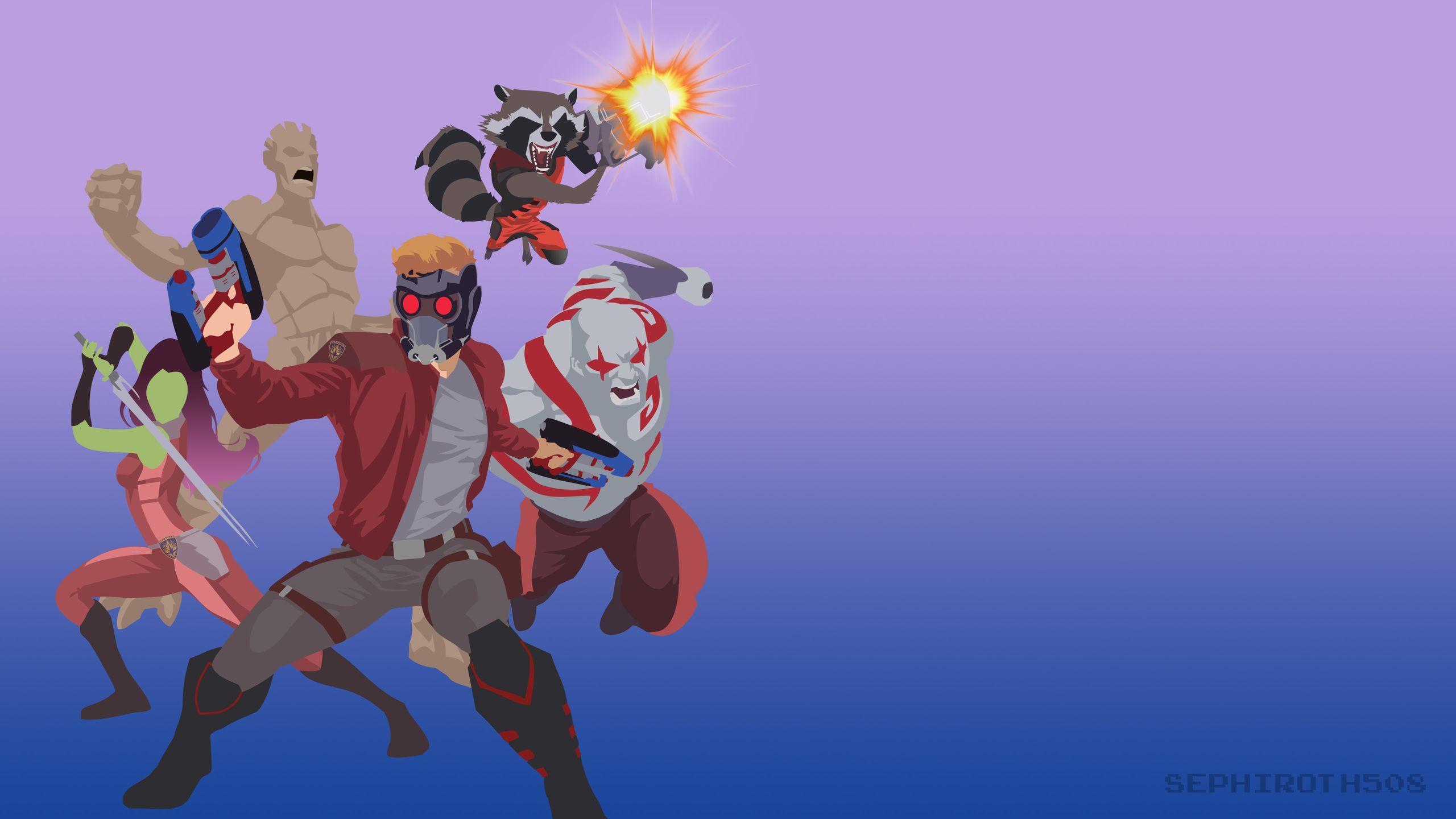 2560x1440 Guardians Of The Galaxy Minimalism 4k 1440P Resolution