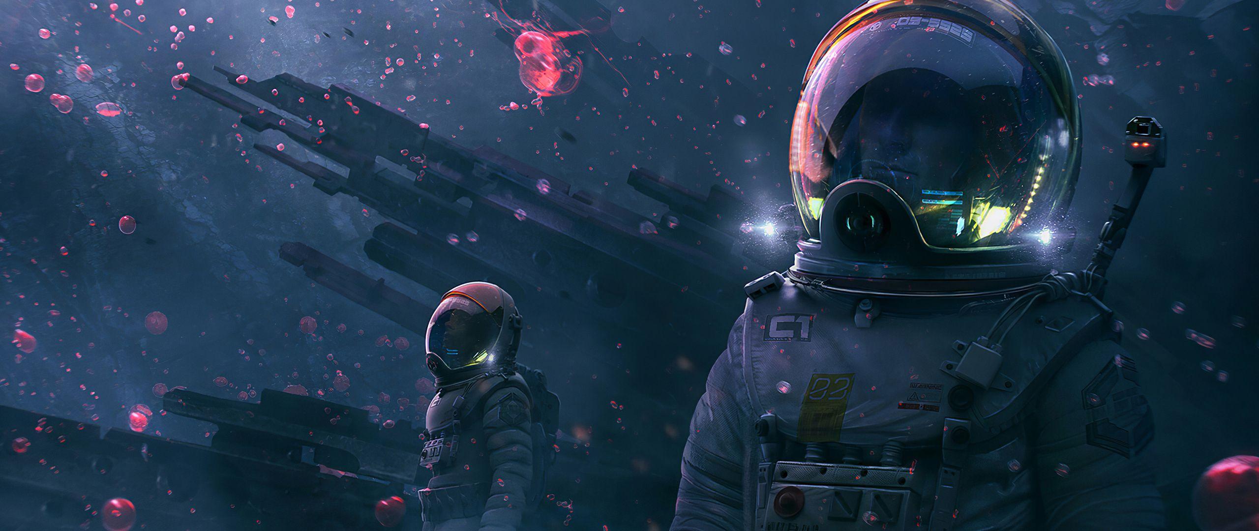 2560x1080 Astronaut Digital Art 2560x1080 Resolution Wallpaper, HD