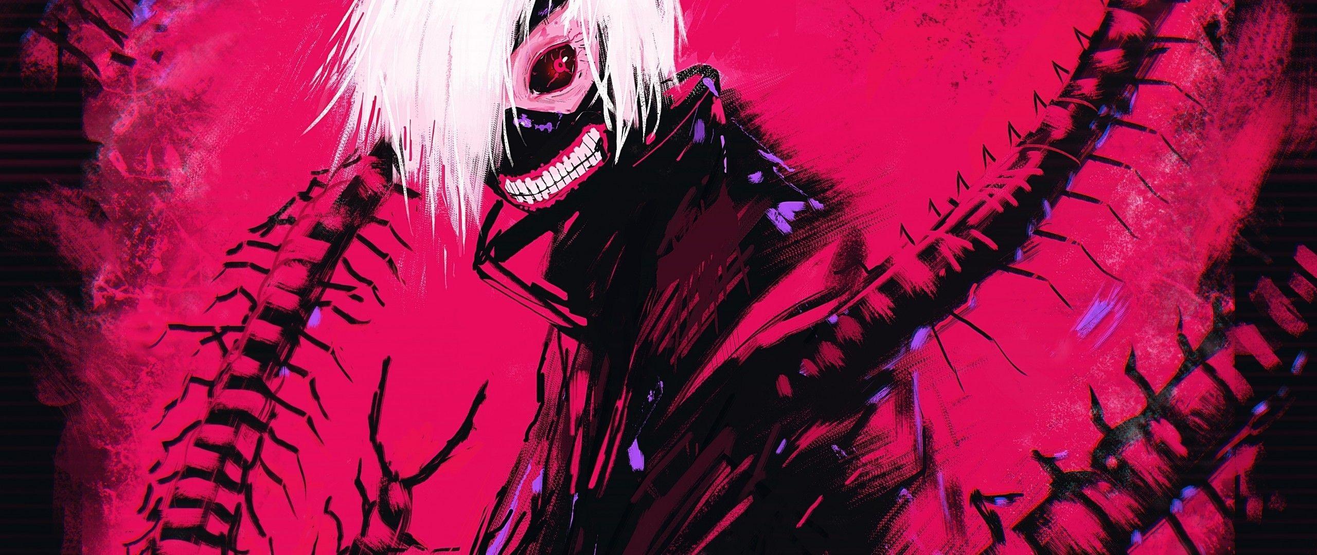 2560x1080 Download 2560x1080 Ken Kaneki, Transform, Tokyo Ghoul, White Hair