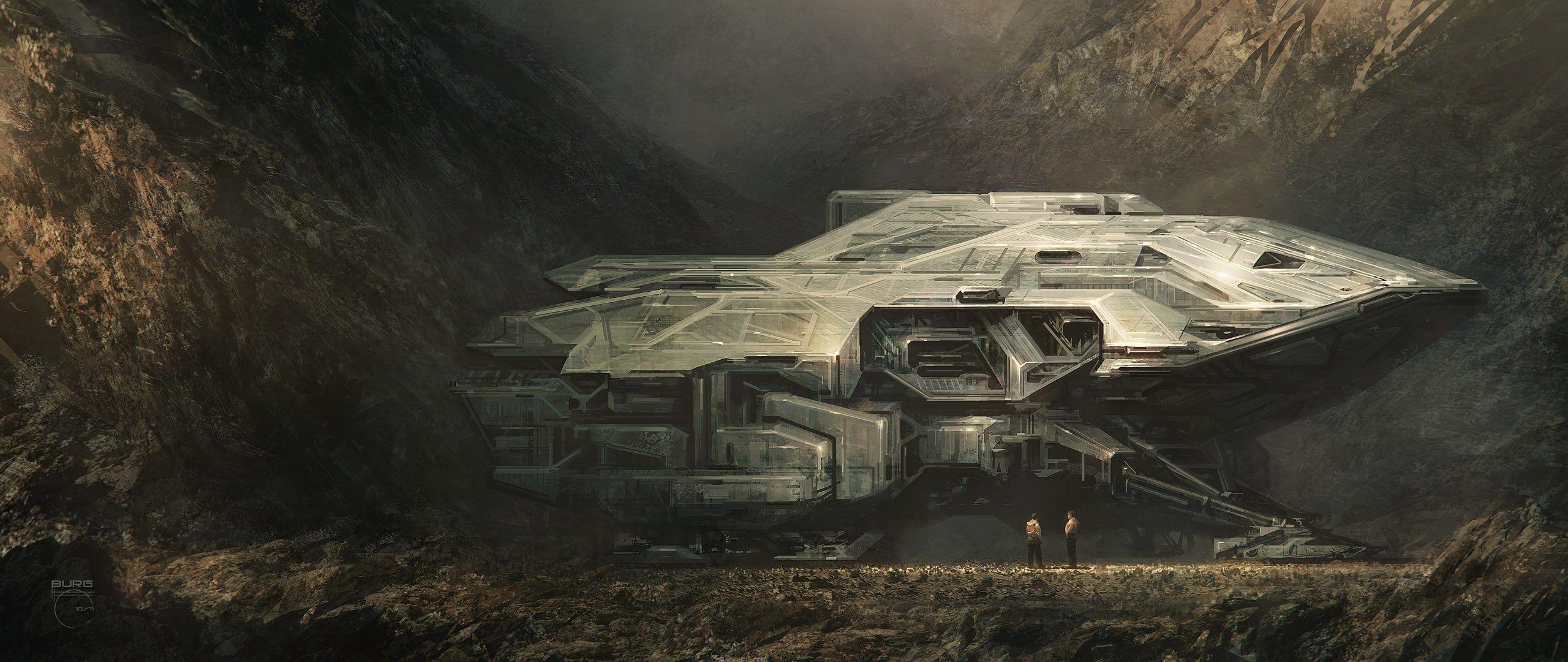 2560x1080 spaceship HD Wallpaper, Photo 2560x1080. Spaceship art
