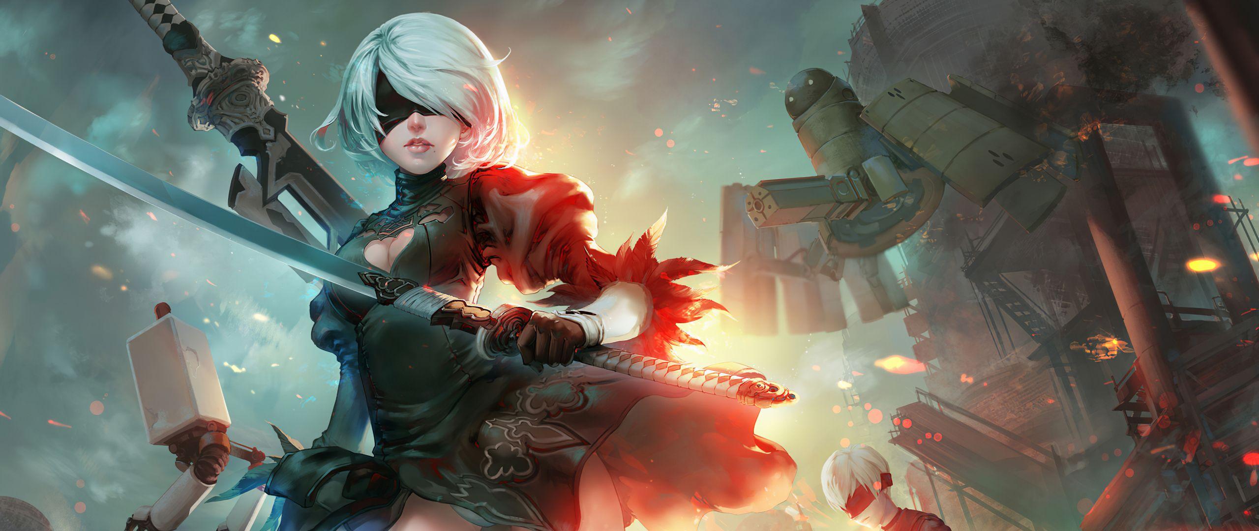 2560x1080 New Nier Automata Art 2560x1080 Resolution Wallpaper, HD