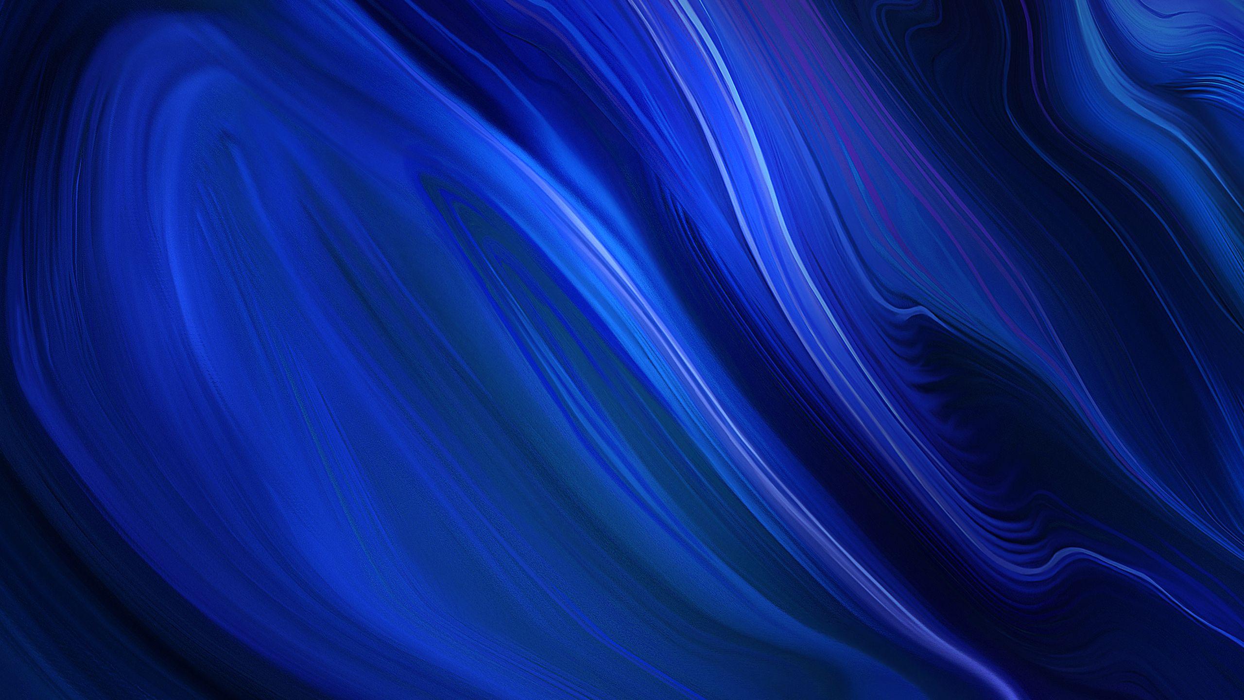 2560x1440 Blue Abstract Huawei P30 Pro Wallpaper