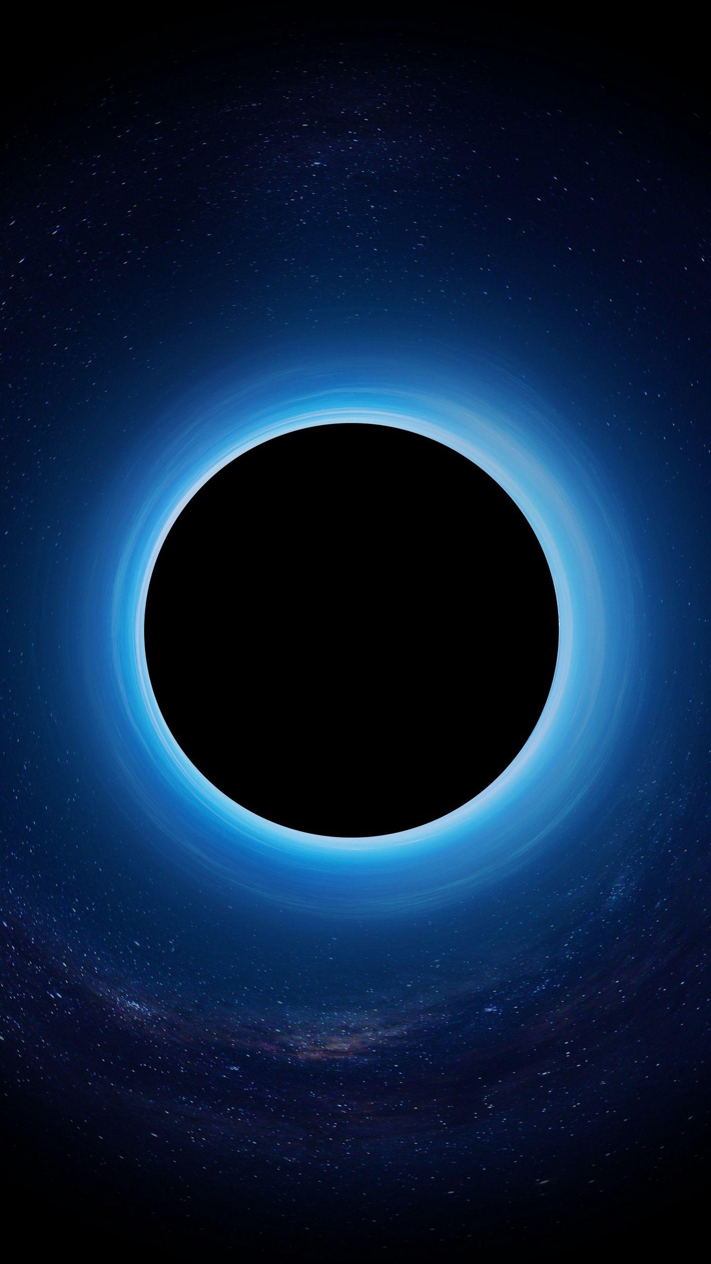 1440x2560 Download wallpaper 1440x2560 black hole, eclipse, stars