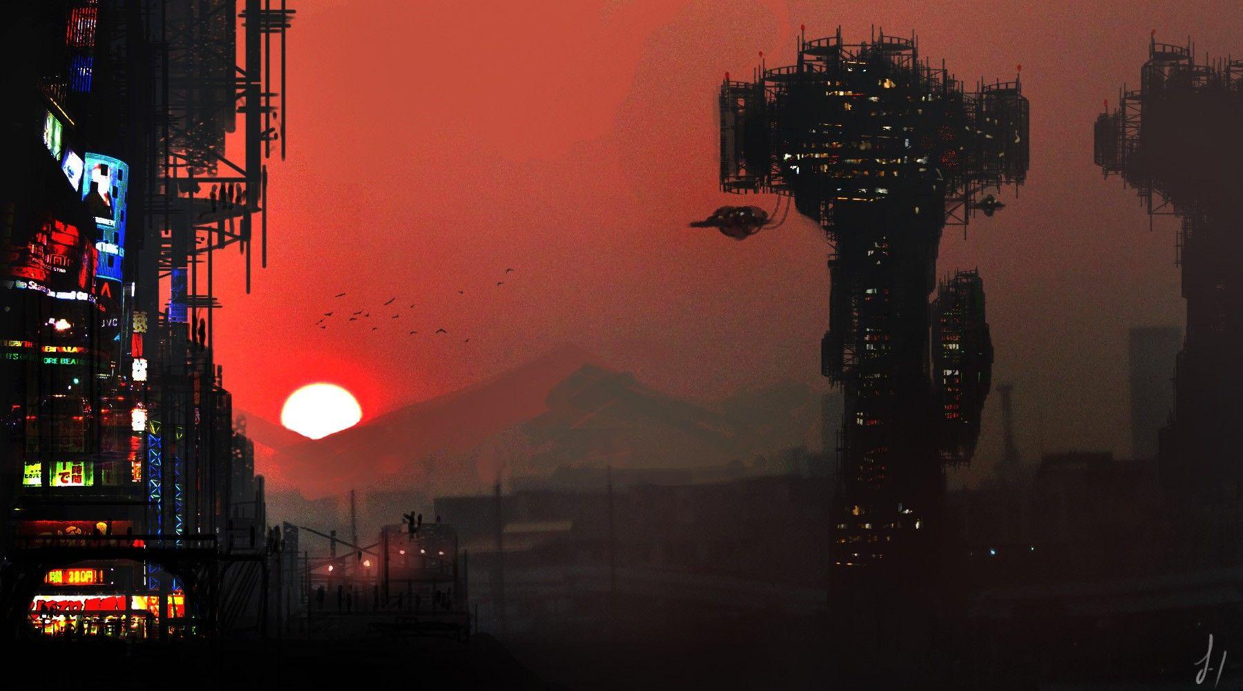 1800x1000 Cyberpunk, Futuristic, Science Fiction Wallpaper HD