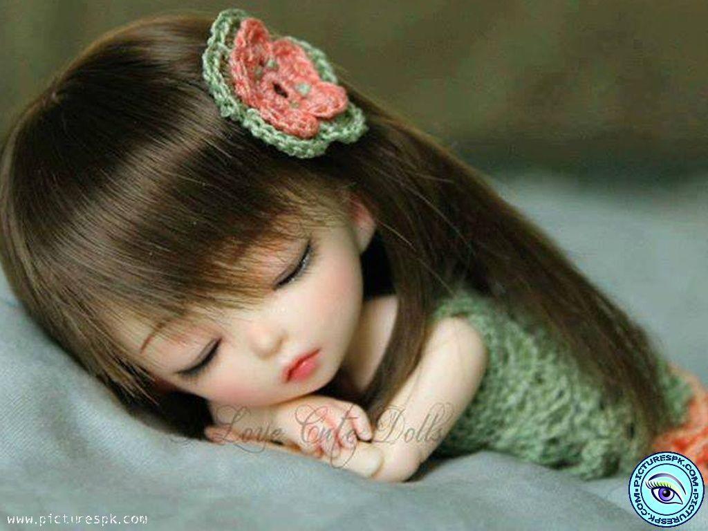 1024x768 View Cute Doll Sleeping Picture Wallpaper in 1024x768 Resolution