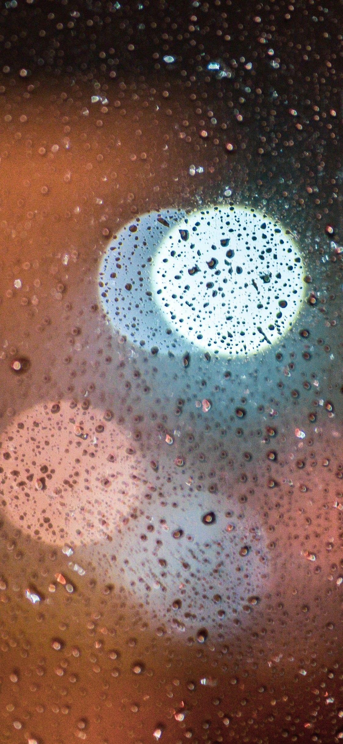 1125x2436 Rain Drops Long Exposure Lights 5k iPhone XS, iPhone 10