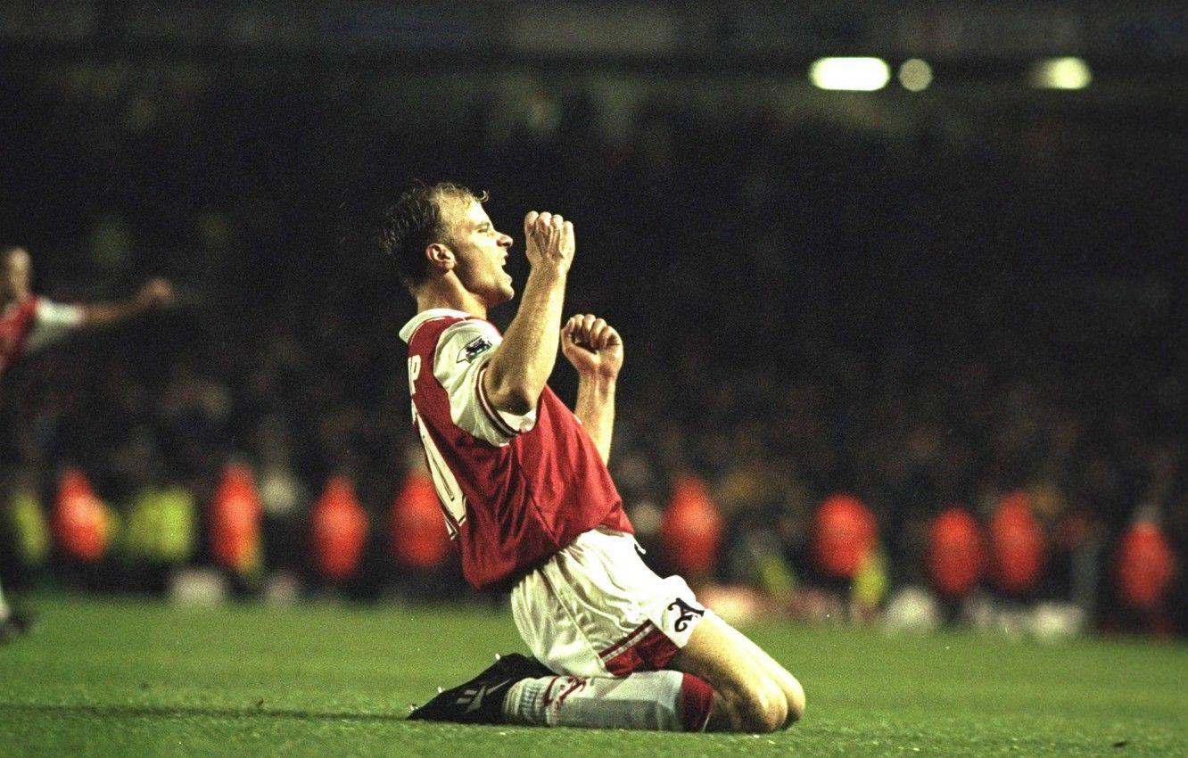 1332x850 Wallpaper joy, goal, Arsenal, pride, Dennis Bergkamp, Dutch