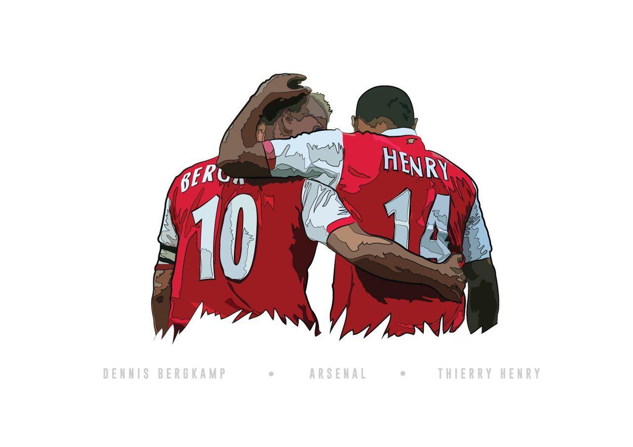 1280x905 Dennis Bergkamp & Thierry Henry illustration