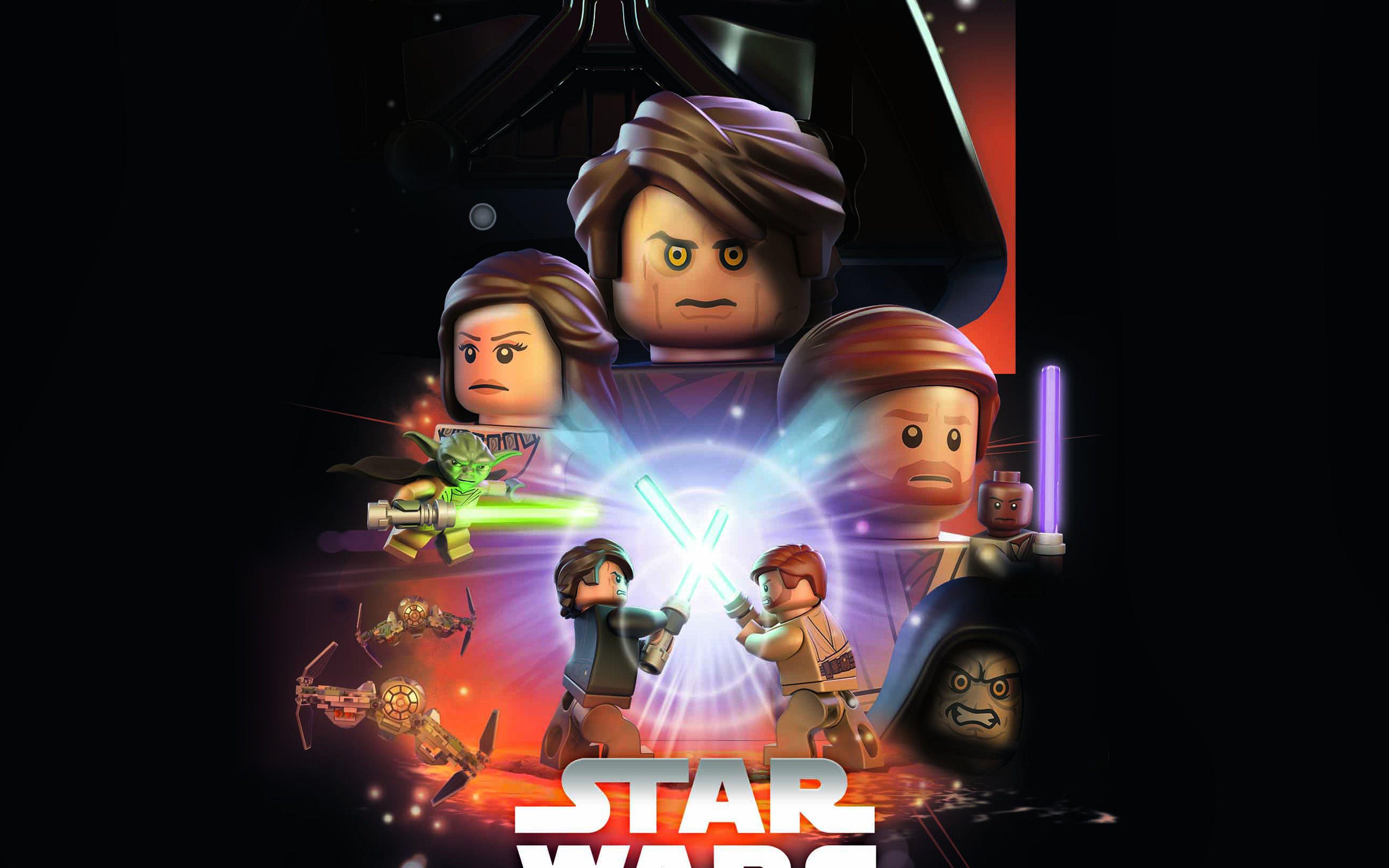 3840x2400 Starwars Lego Episode 3 Revenge Of The Sith Art Film Wallpaper