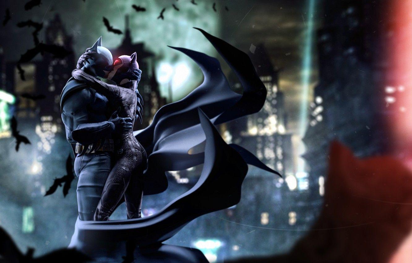1332x850 Wallpaper dc comics, costume, catwoman, night, batman, the city