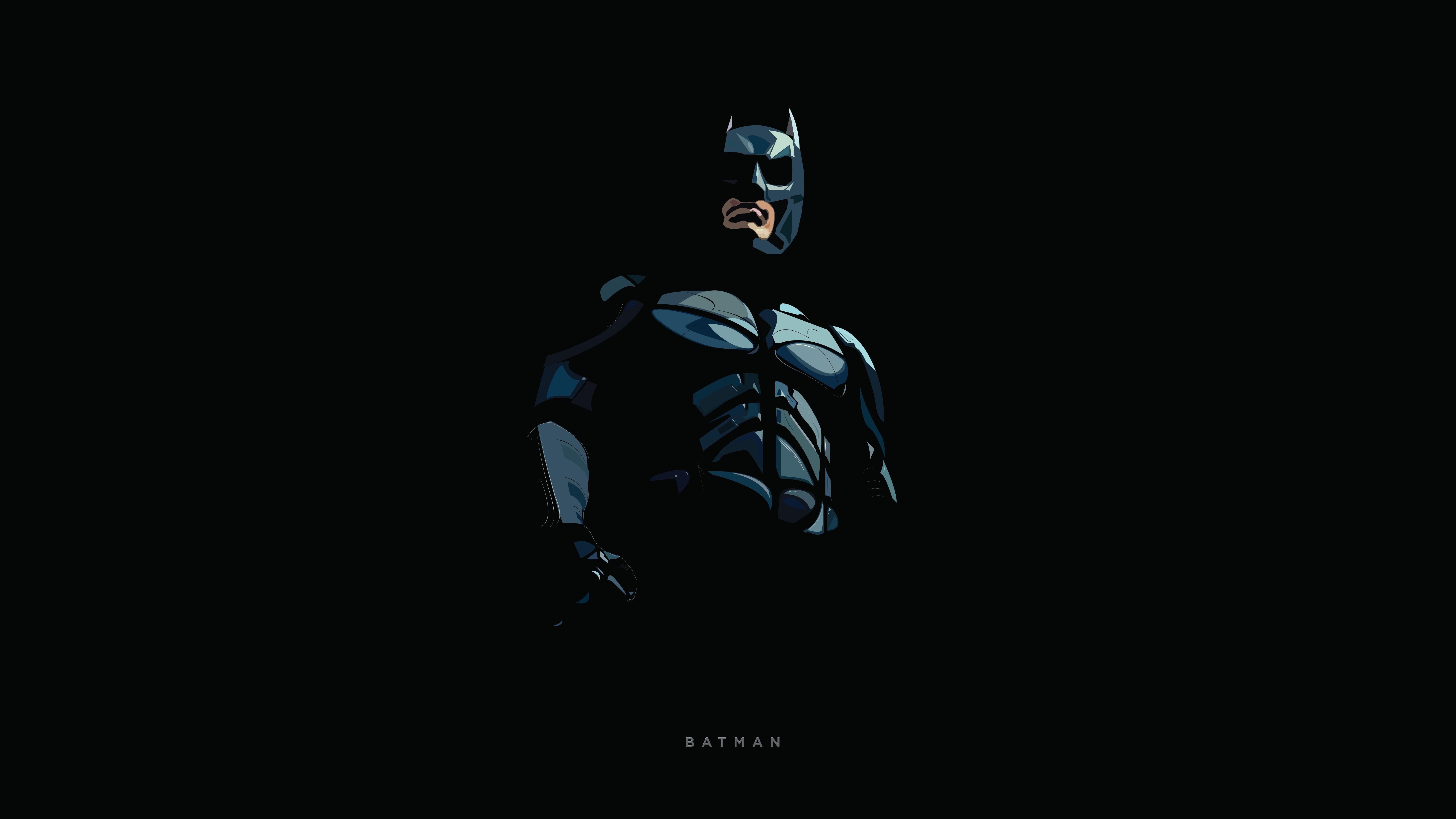 7680x4320 Wallpaper Batman, superhero, art picture, black background