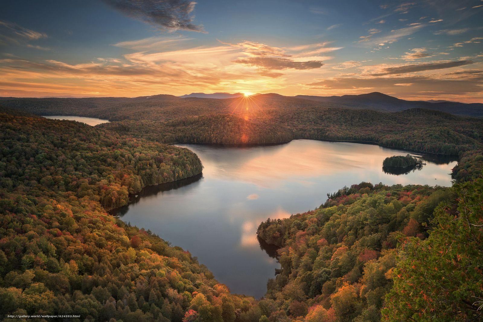 1600x1067 Vermont, Вудбери, Woodbury, Вермонт, Nichols Pond, пруд, озеро