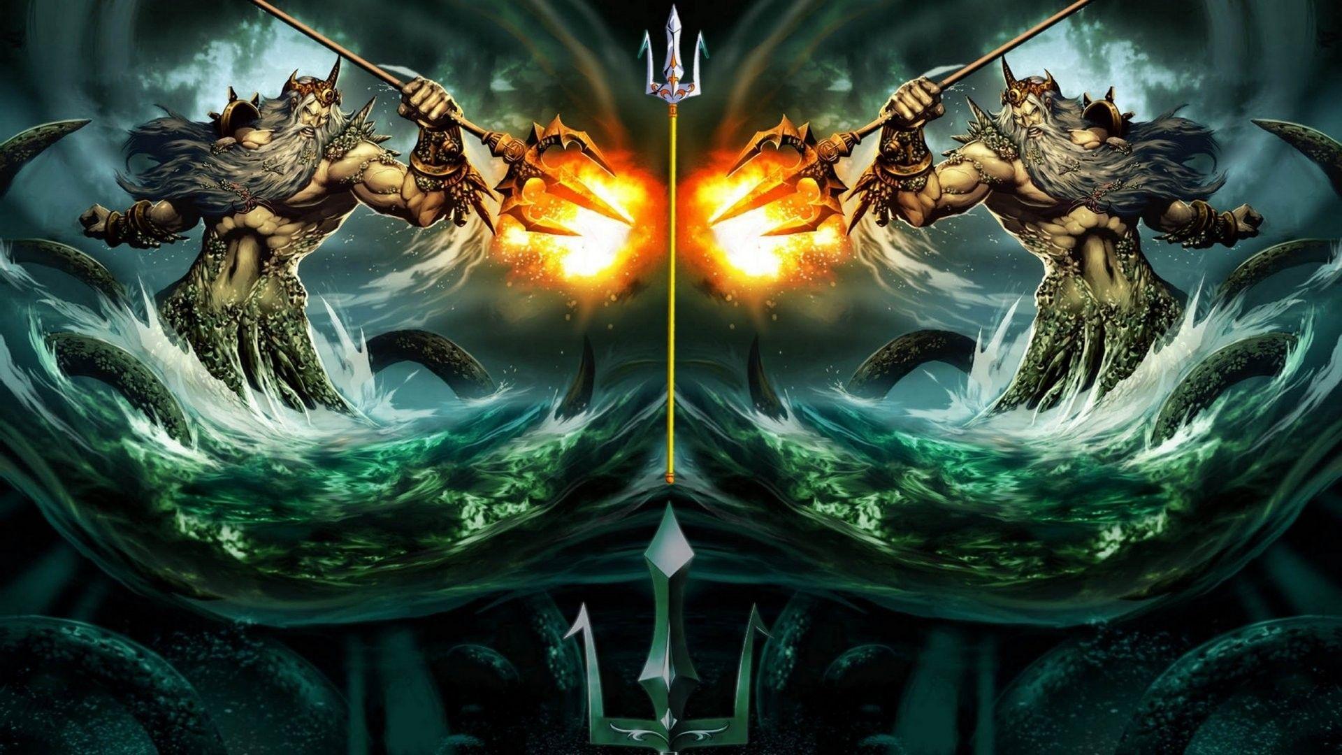 1920x1080 Poseidon: God of the Sea HD Wallpaper. Background Image