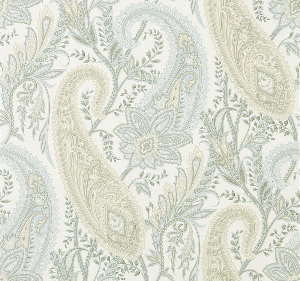 1000x936 Cashmere Paisley by Sanderson Egg /Opal : Wallpaper Direct