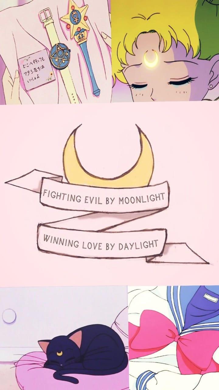 720x1280 retro anime, wallpaper, magical girl and anime