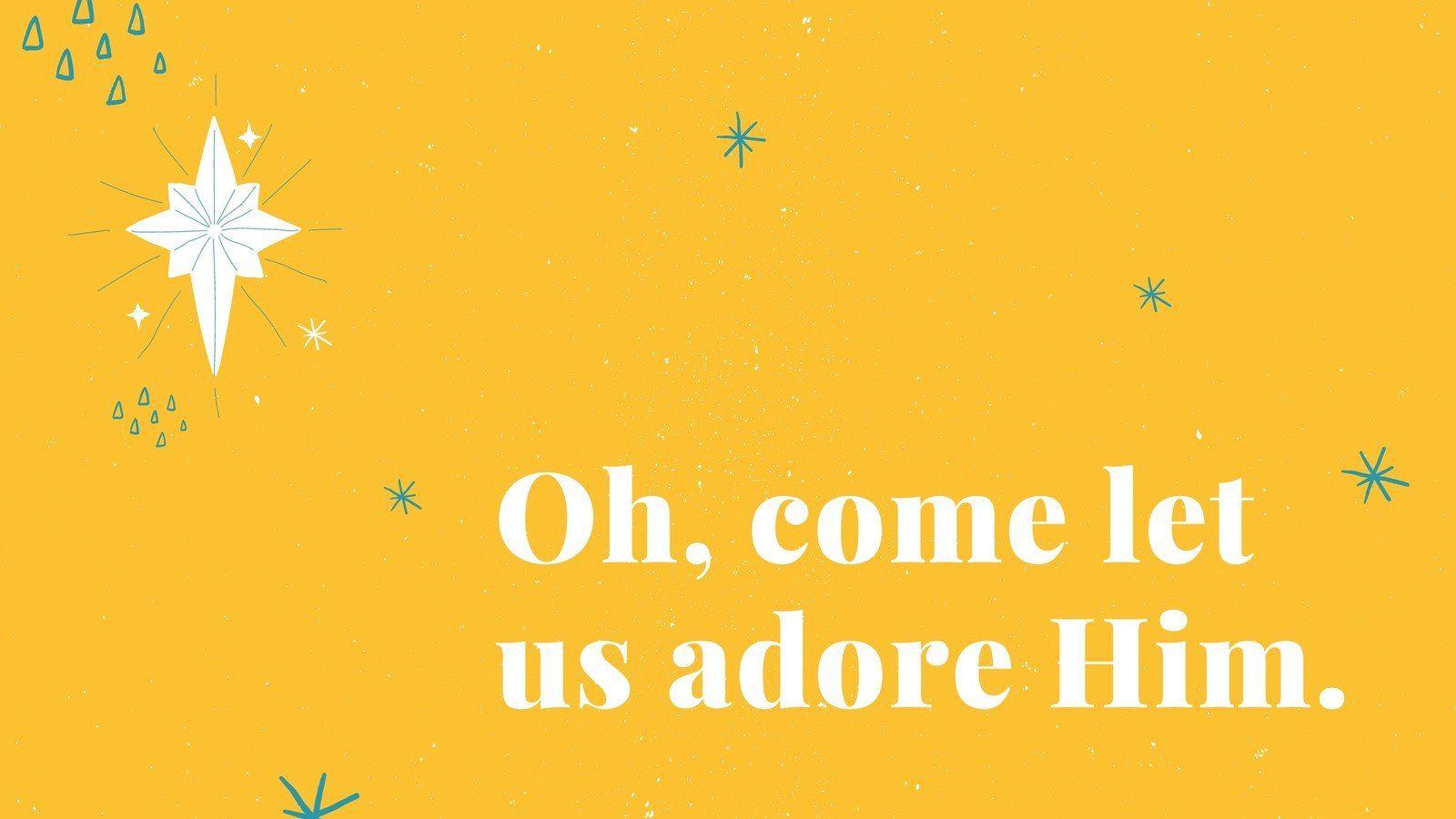 1600x900 Yellow Festive Flat Illustration Christian Religious Desktop