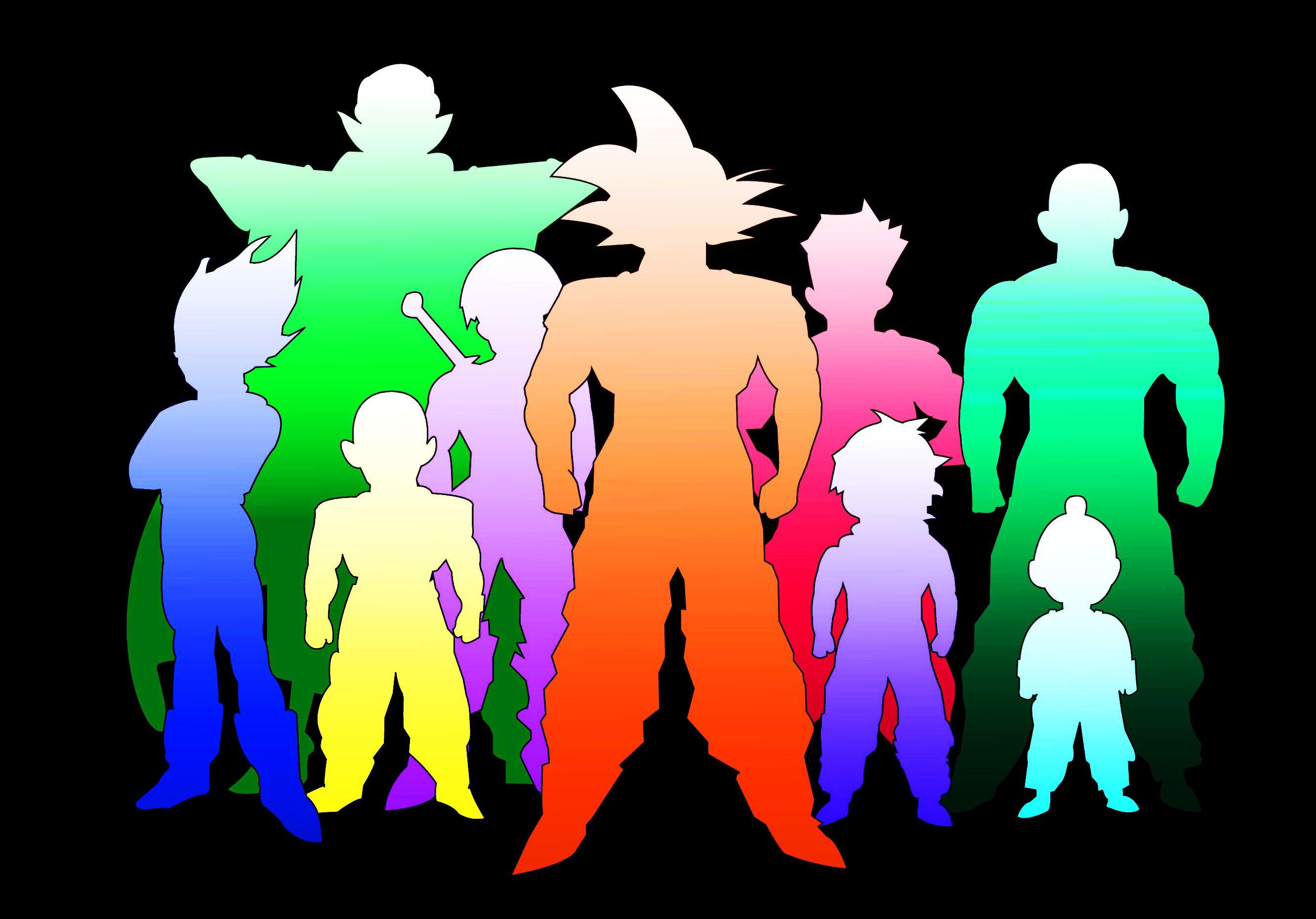2664x1860 Dragon Ball Z Silhouette Wallpaper