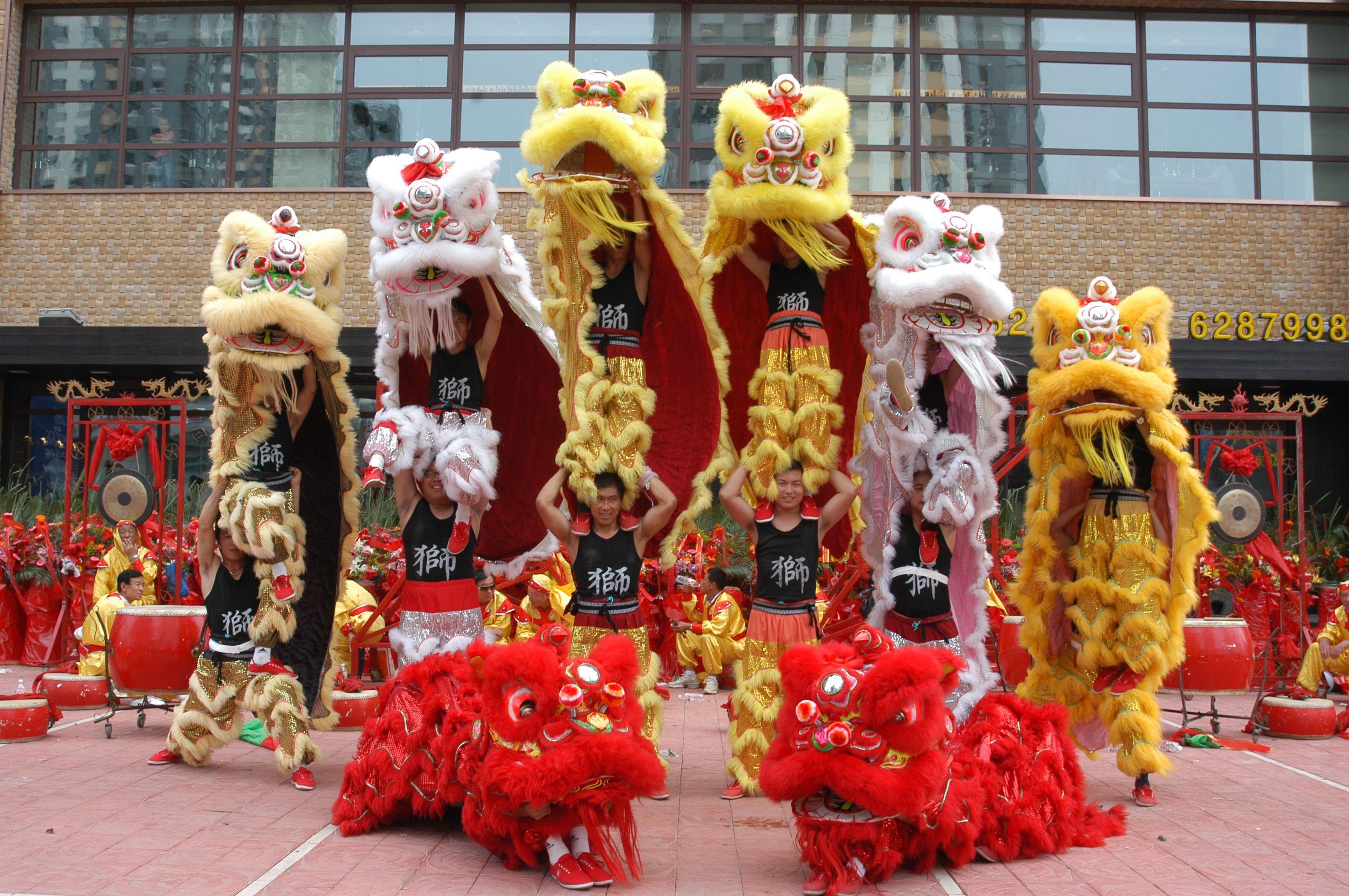 Lion dance chinese Chinese Lion