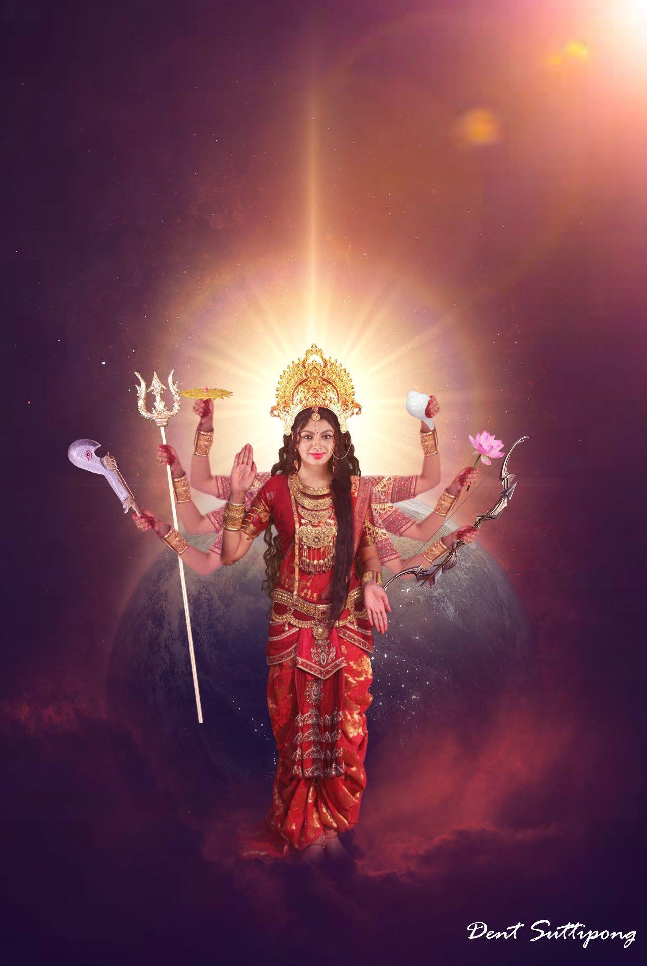 1286x1920 Maa Adi Shakti Akanksha Puri(edited by Dent Suttipong)