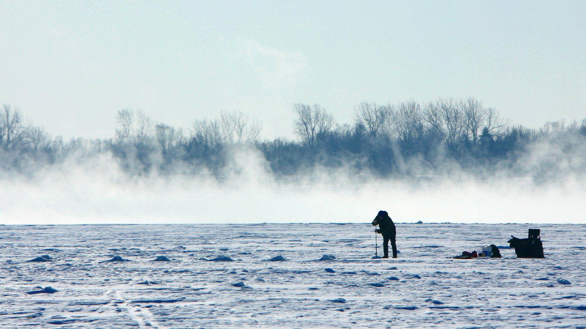 1920x1080 Ice Fishing Desktop Background