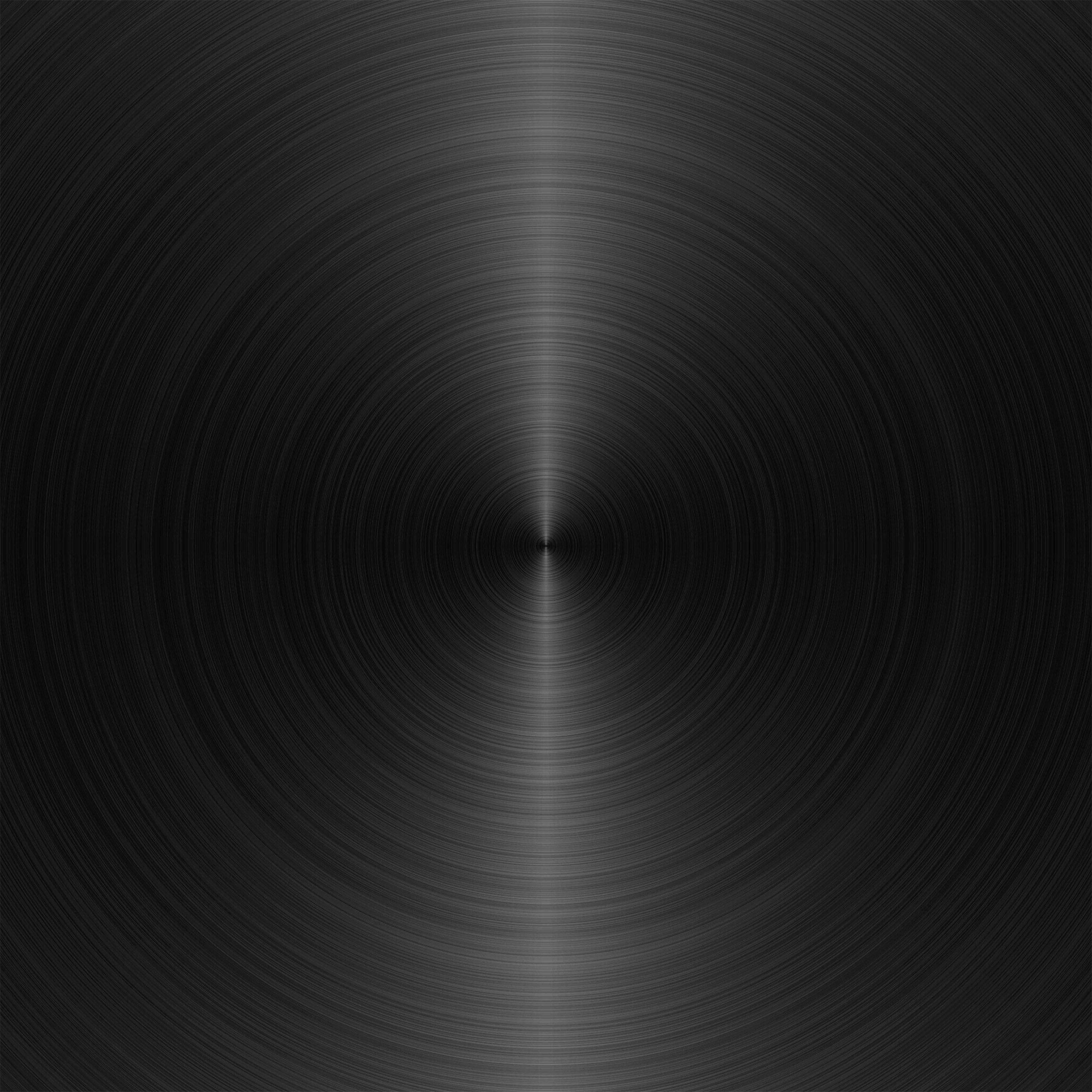 2732x2732 Hình tròn kết cấu hình tròn bằng kim loại Hình nền màu xám đậm