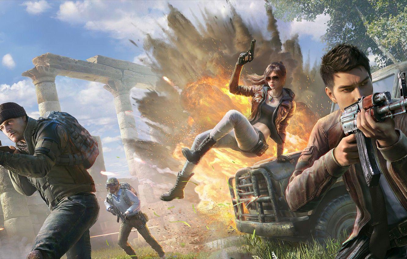 1332x850 Wallpaper the explosion, Season PlayerUnknown's Battlegrounds, PUBG Corporation image for desktop, section игры