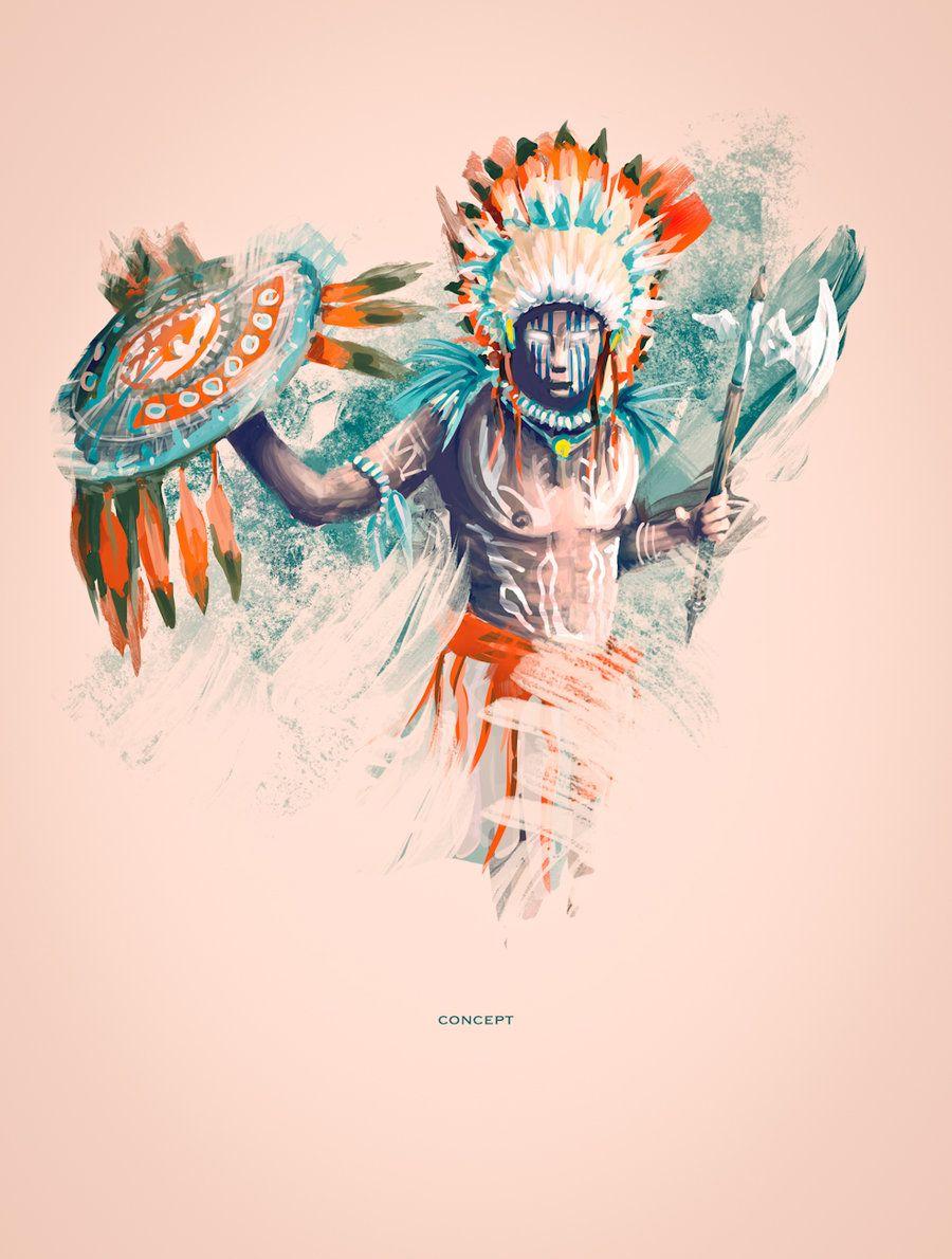 900x1190 Indian Warrior