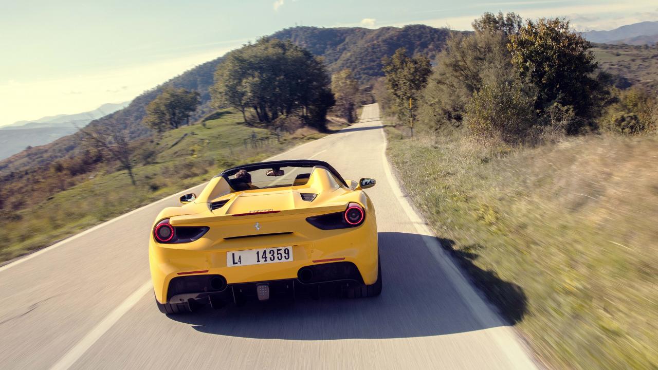 1280x720 Wallpaper: Ferrari 488 Spider in Italy