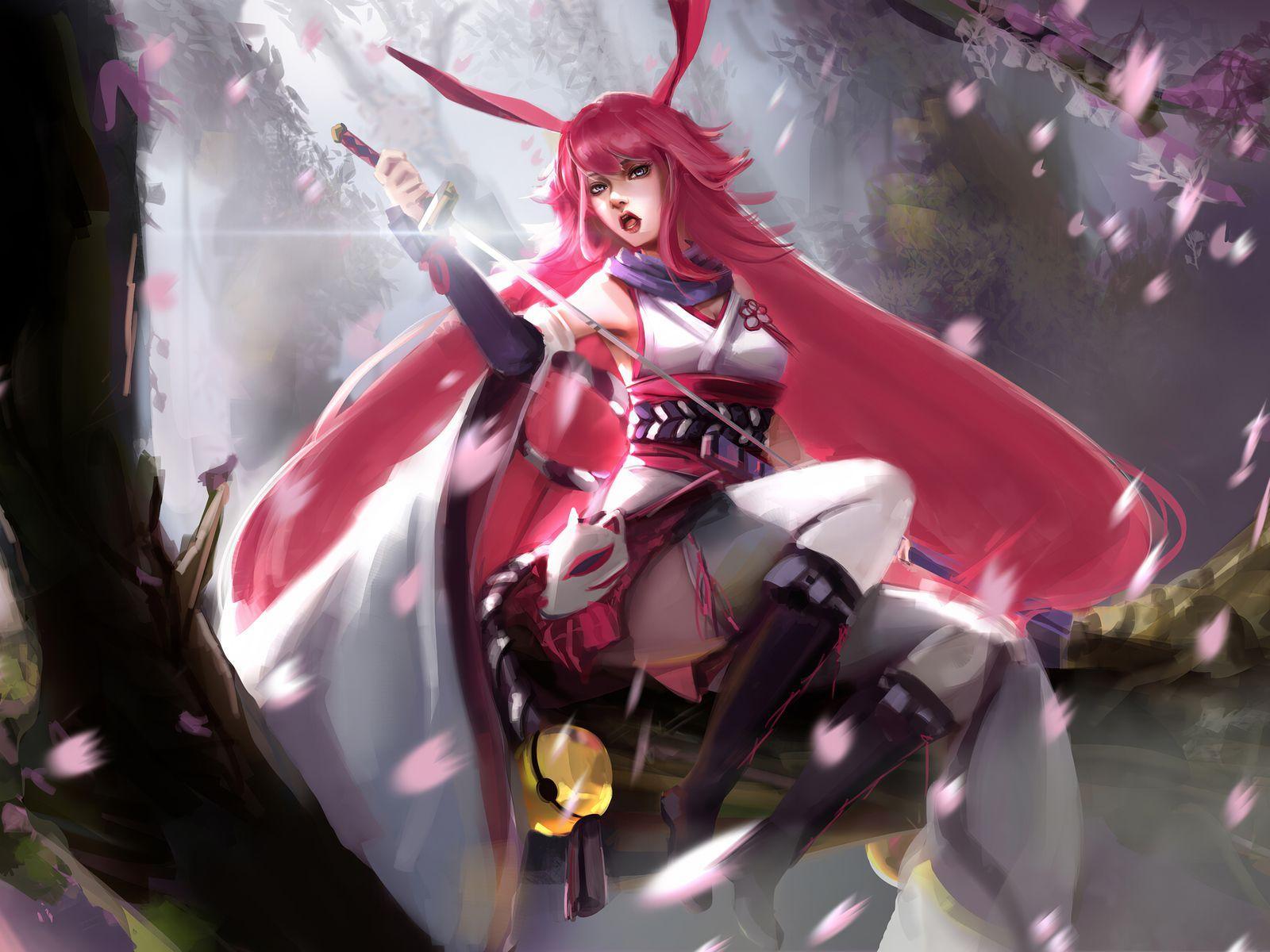 1600x1200 Gyakushinn Miko Yae Sakura 4k 1600x1200 Resolution HD 4k