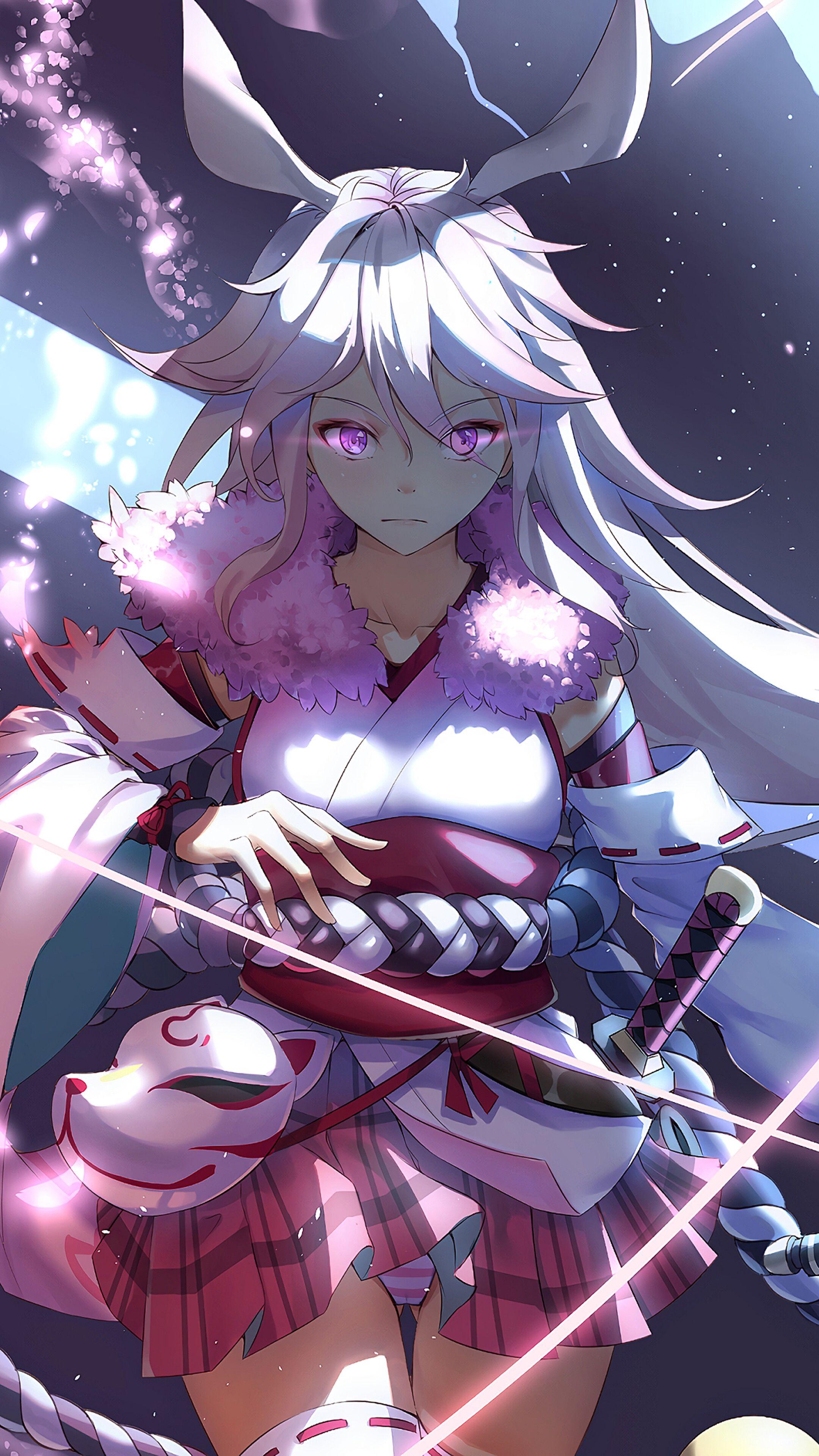 Anime girl cyborg katana and sword Wallpaper 8k HD ID:11290