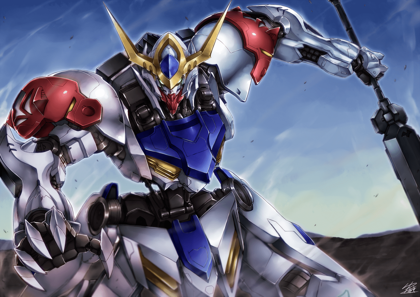 1400x990 Free Gundam Iron Blooded Orphans Wallpaper For iPhone at Movies
