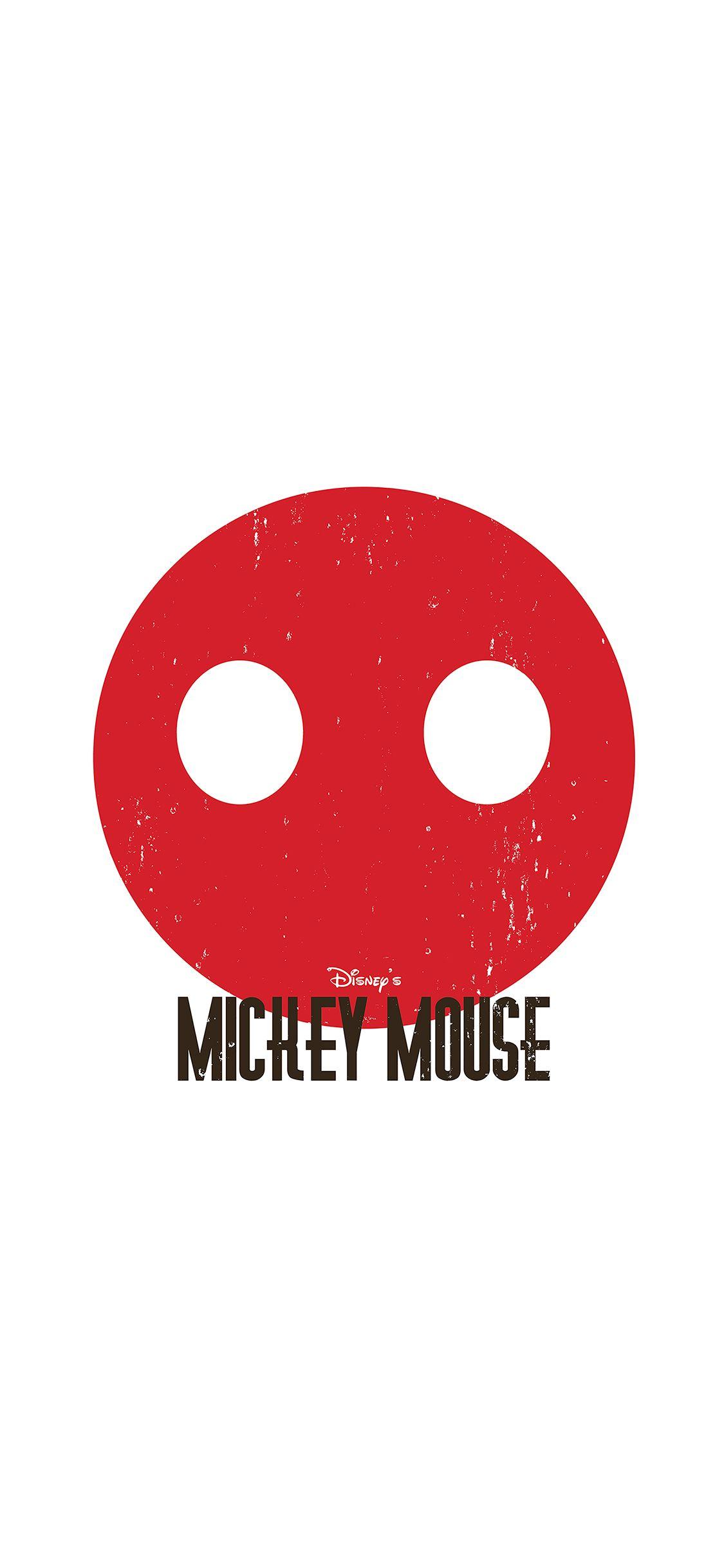 1125x2436 Mickey Mouse Minimal Circle Disney Art