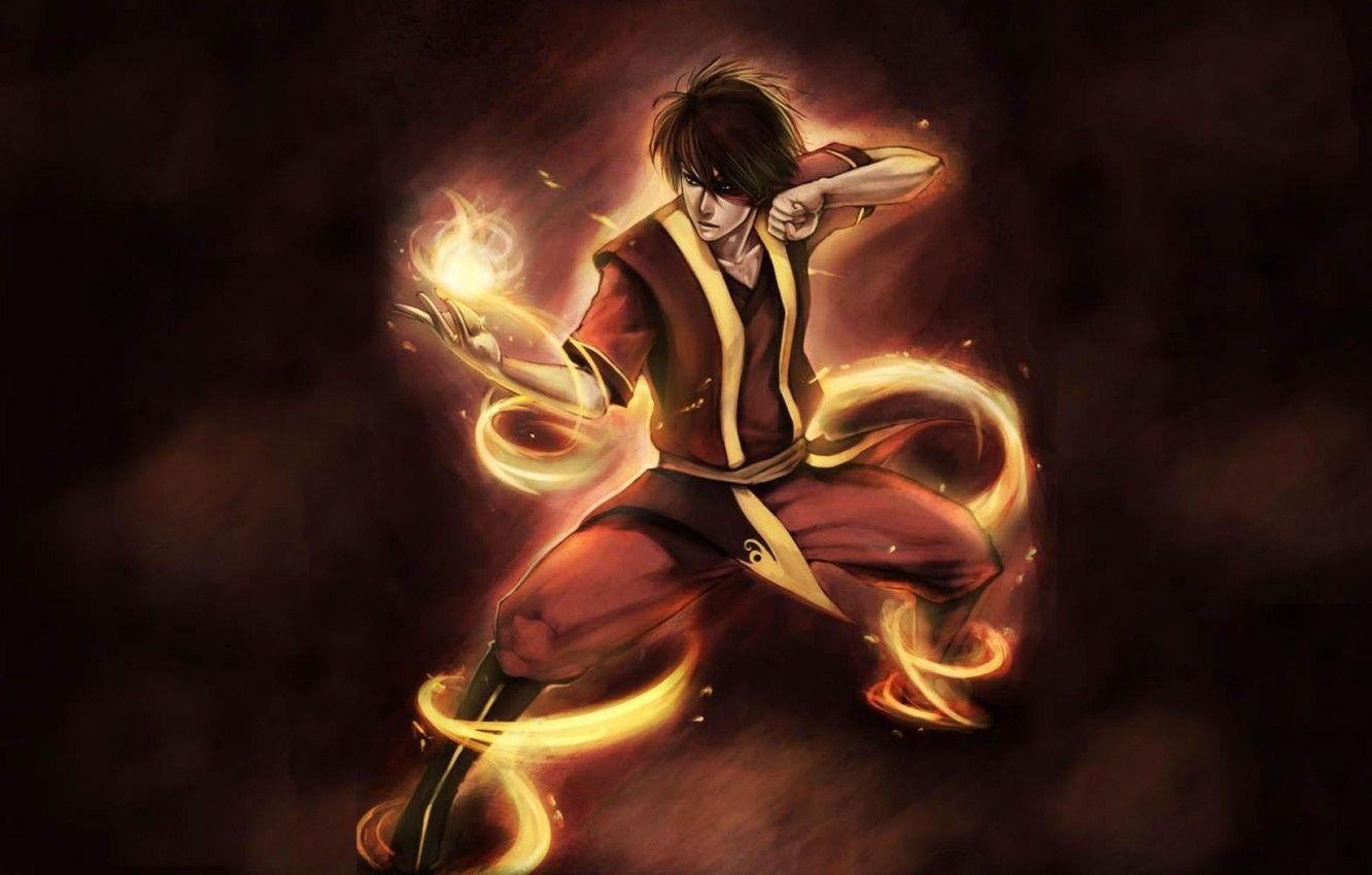 1332x850 Wallpaper fire, element, magic, art, blow, avatar, avatar