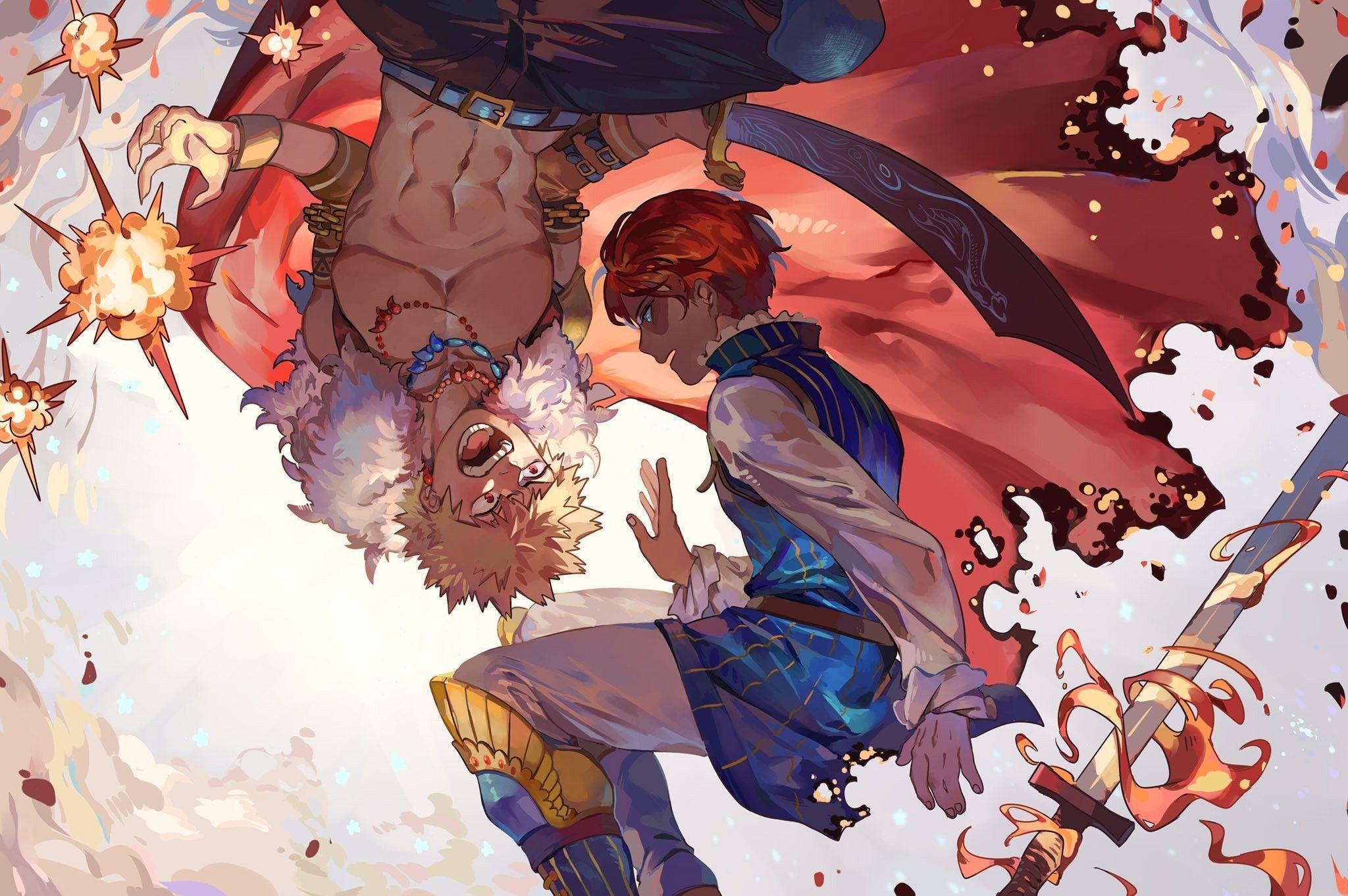 2048x1362 Bakugou Katsuki Todoroki Shouto Boku no Hero Academia BNHA MHA