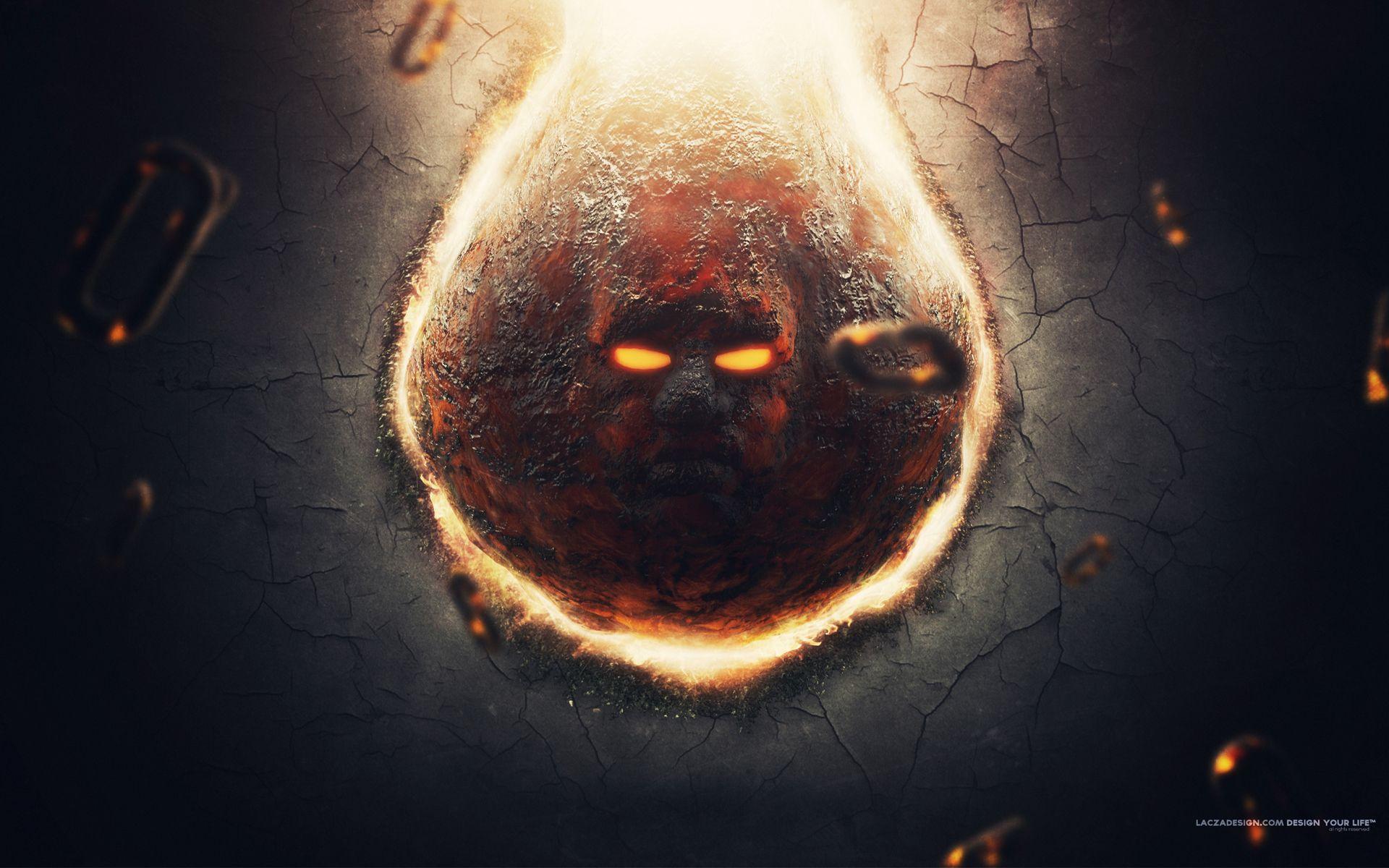 1920x1200 Devil Face Wallpaper
