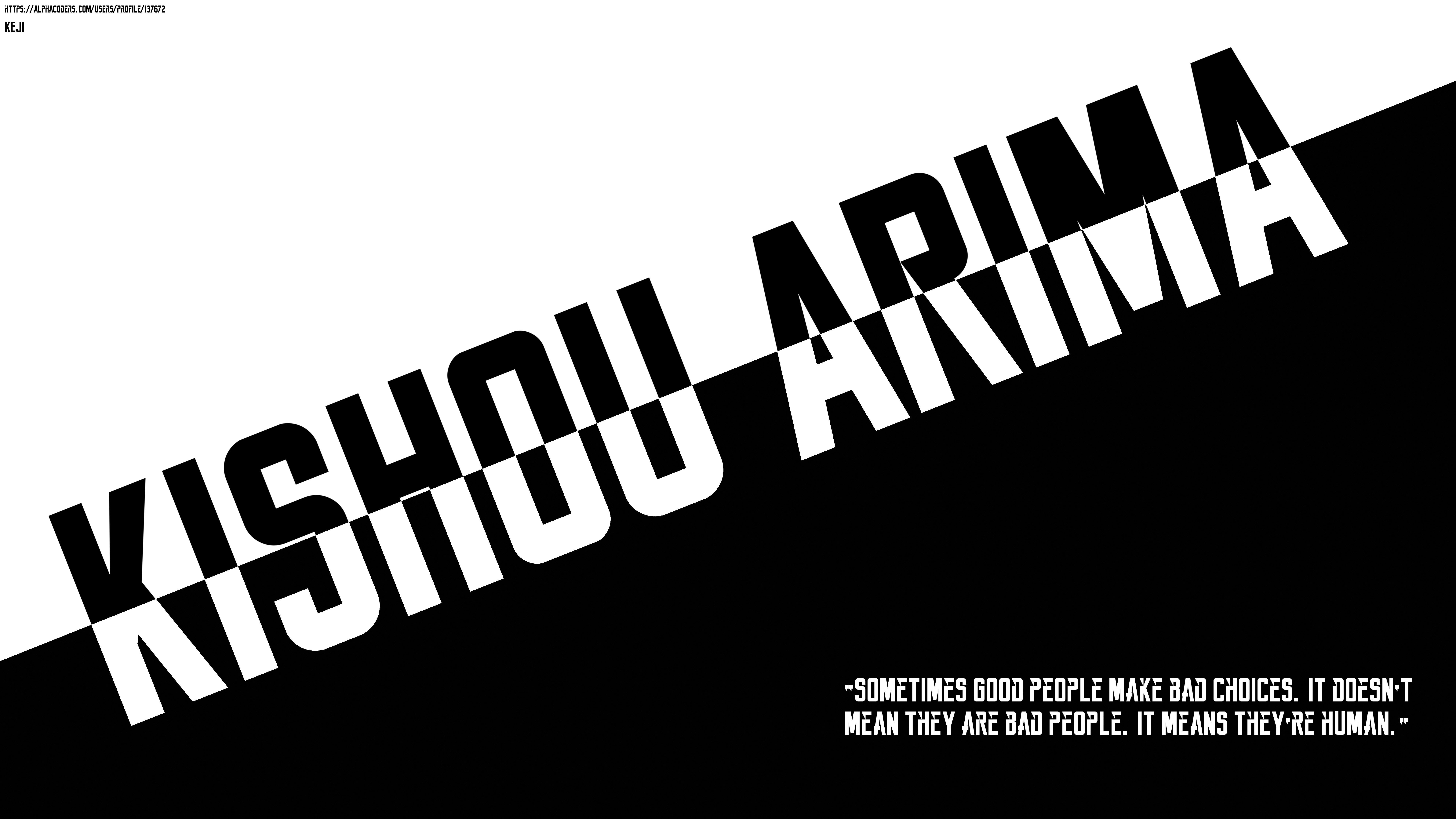 7680x4320 Download wallpaper from anime Tokyo Ghoul with tags: Cool, Quote