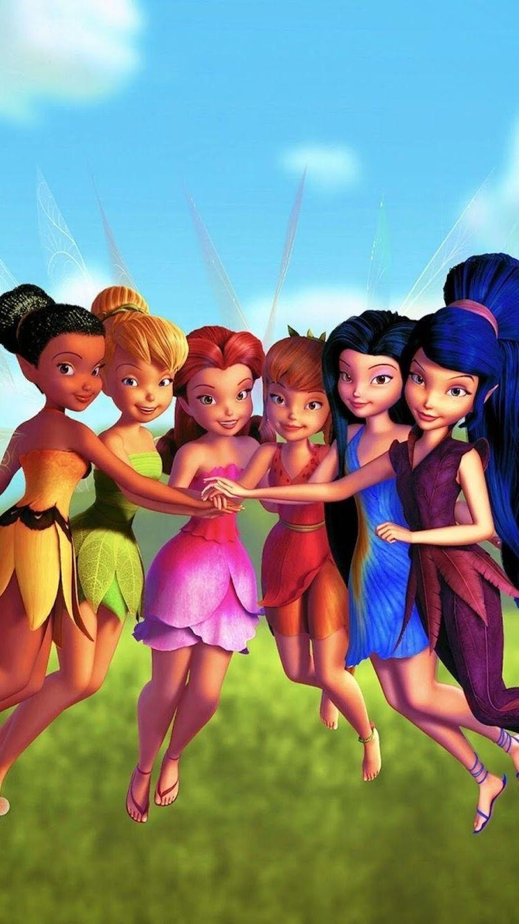 750x1334 HD iPhone wallpaper Disney's TinkerBell ☁️☁️☁️