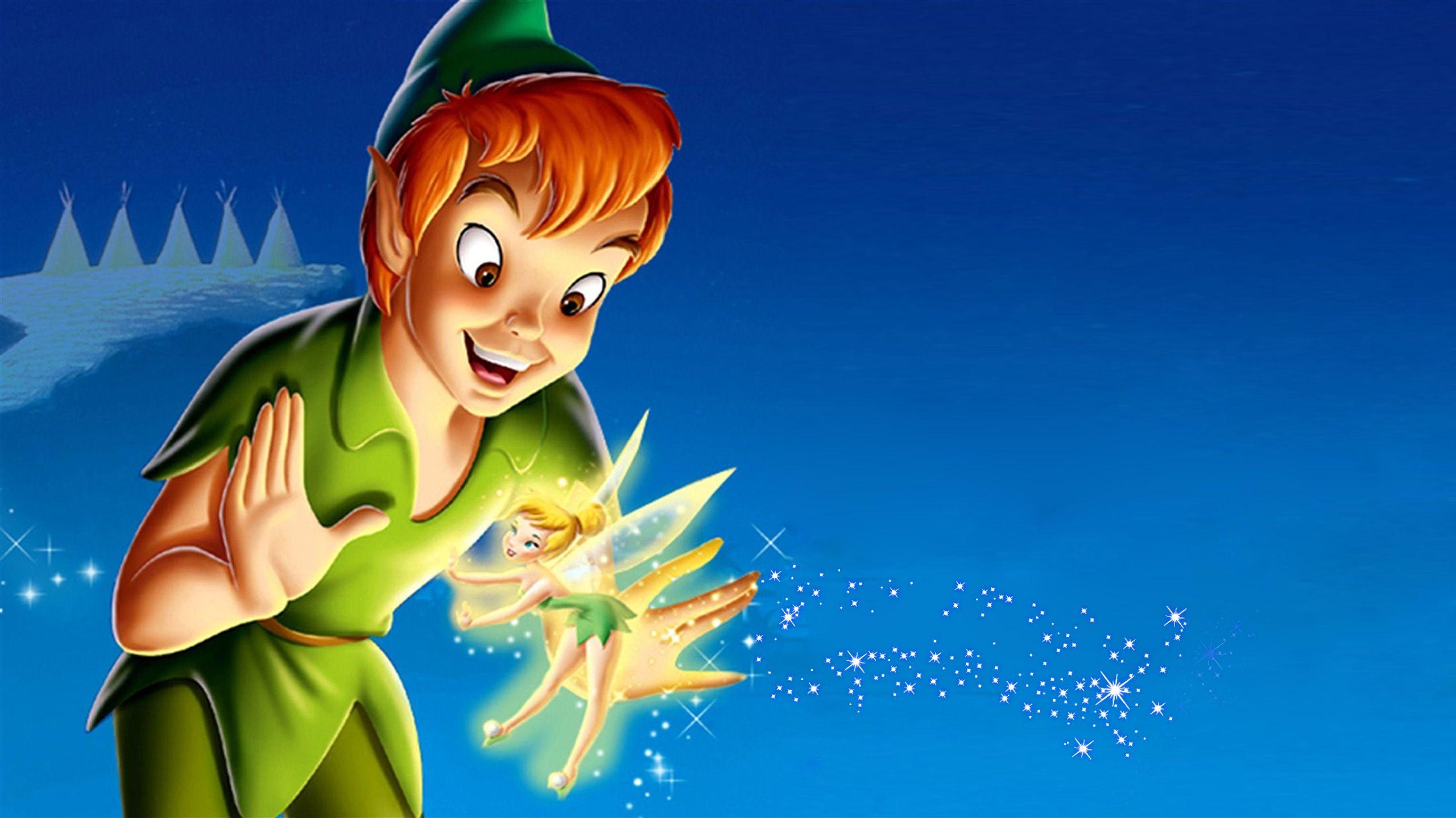 2560x1440 Peter Pan And Tinkerbell Desktop HD Wallpaper For Mobile Phones