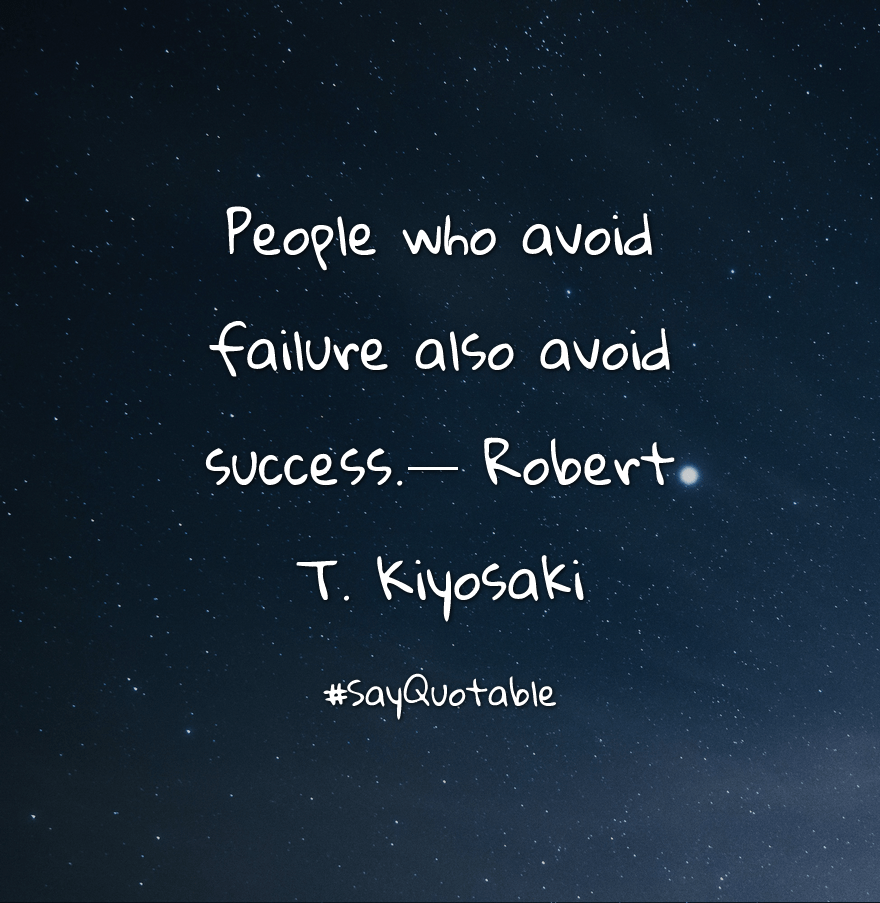 880x903 Quotes about People who avoid failure also avoid success.― Robert