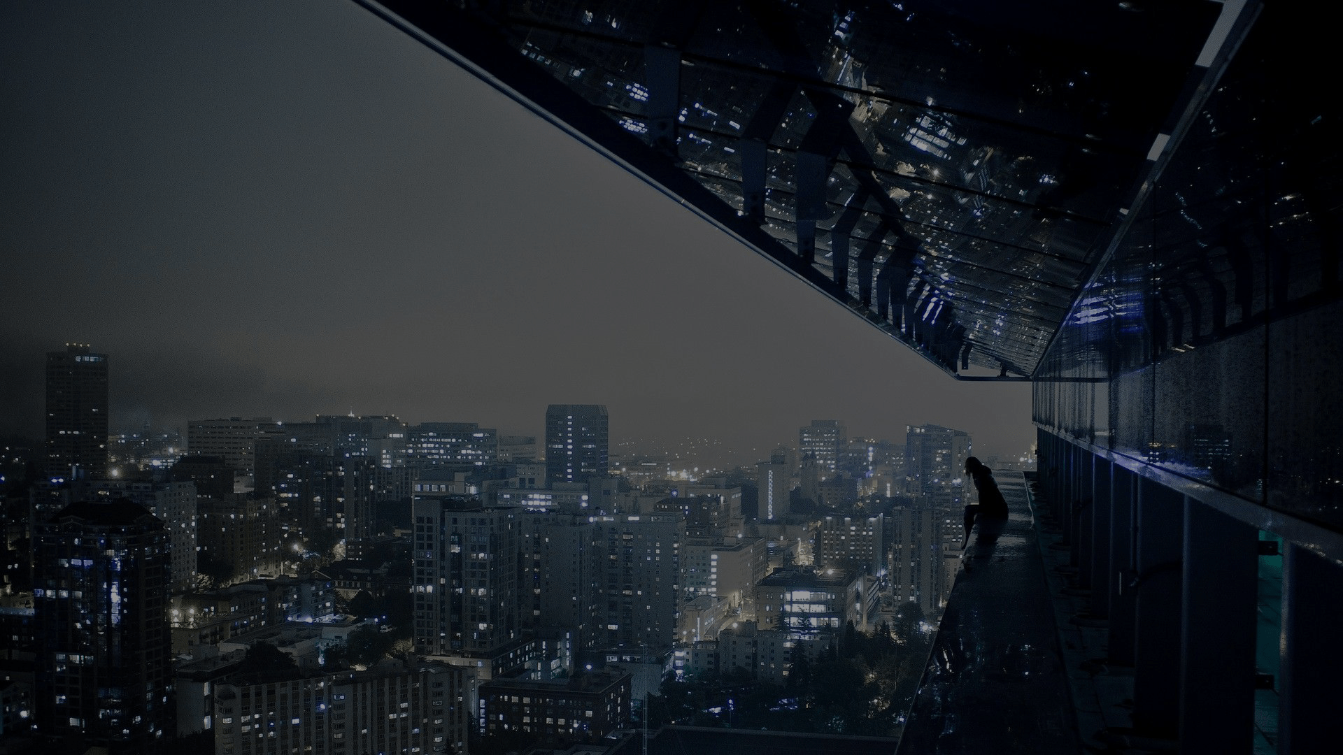 1920x1080 Dark Layer) Night City Wallpaper Background