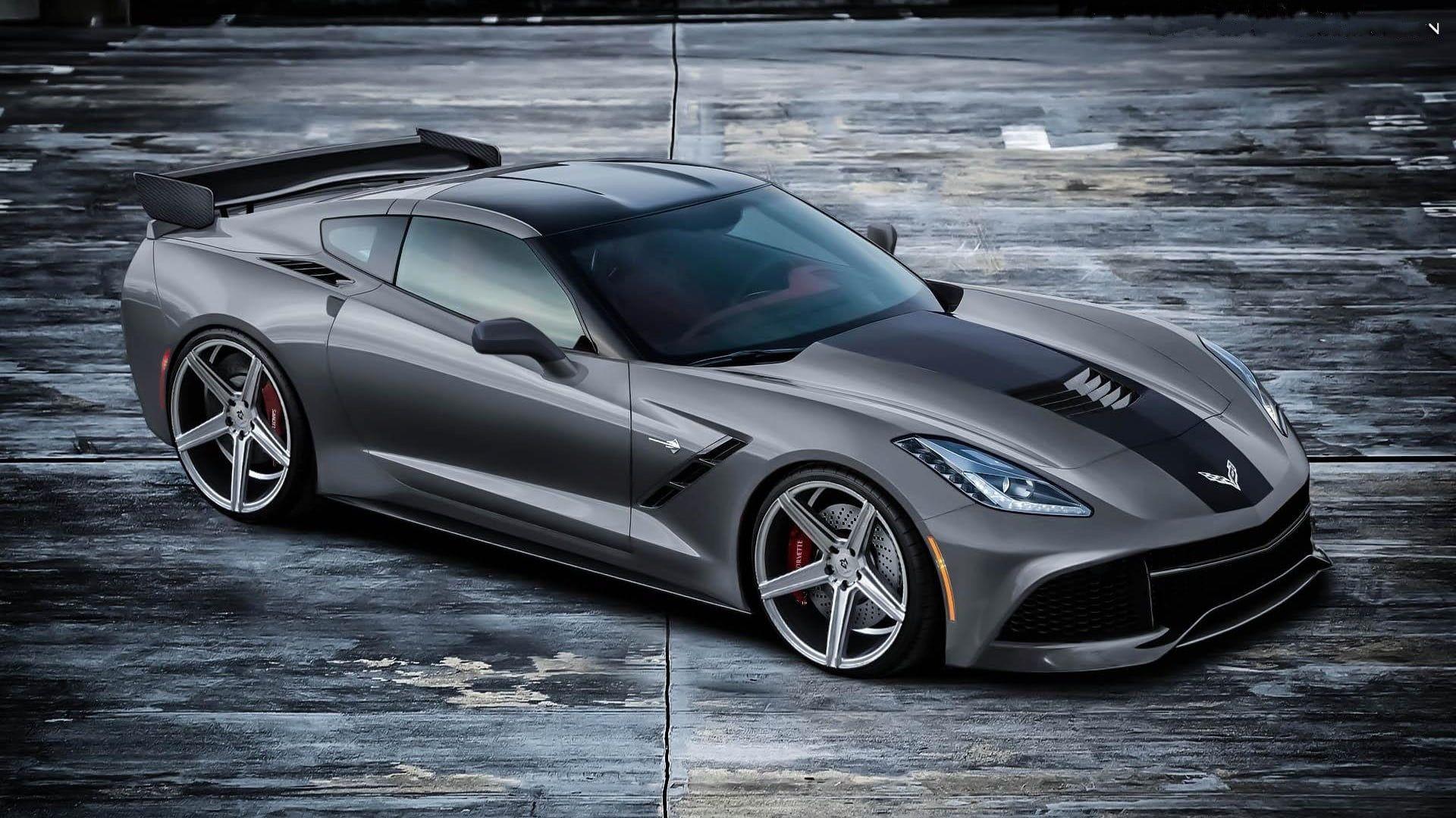 1920x1080 Gray and black luxury car, Chevrolet Corvette, car, Chevrolet