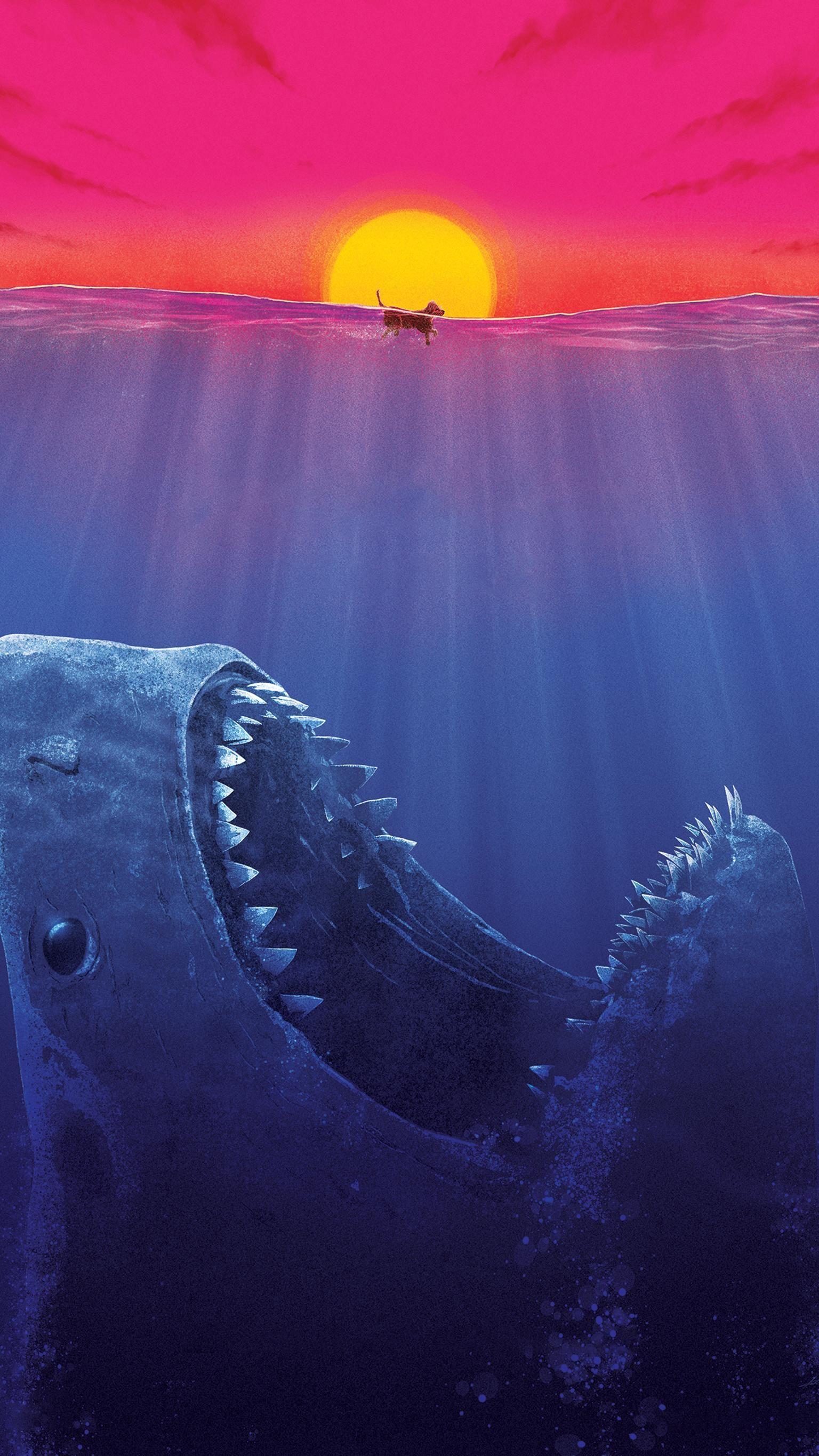 Hình nền điện thoại 1536x2732 The Meg (2018).  Phimmoi.  Đại dương đáng sợ, Hình nền điện thoại, Hình cá mập