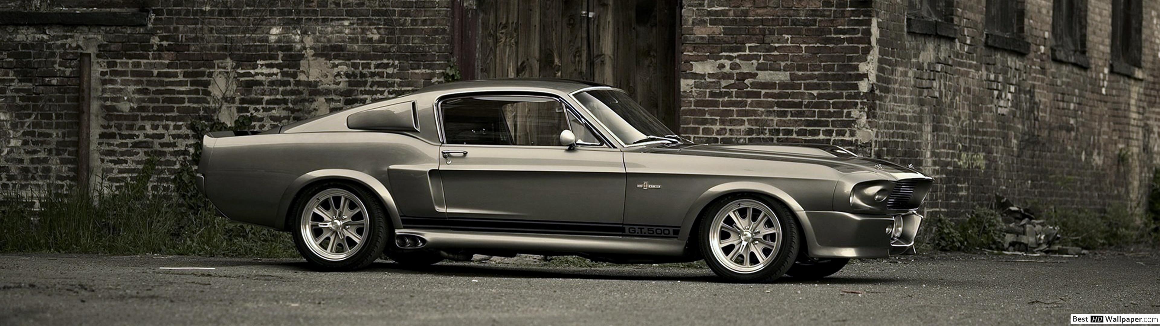 3840x1080 Vintage mustang shelby HD wallpaper download