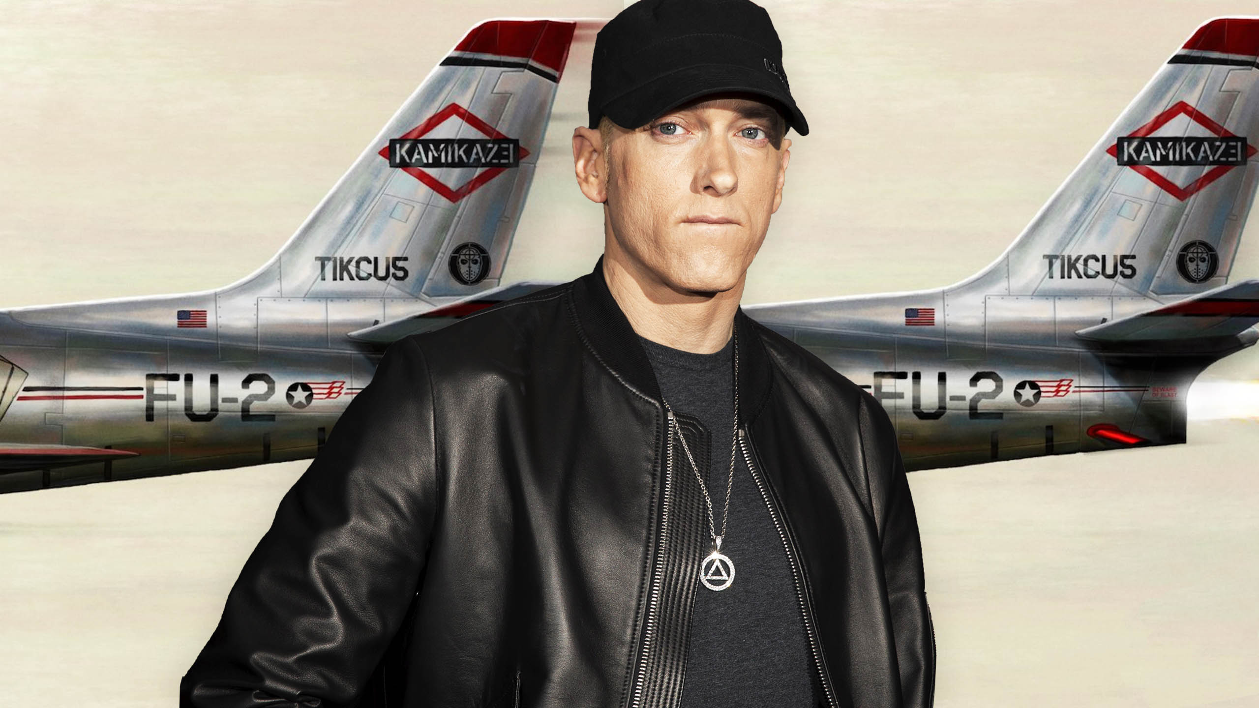 2560x1440 Latest Eminem Kamikaze Wallpaper