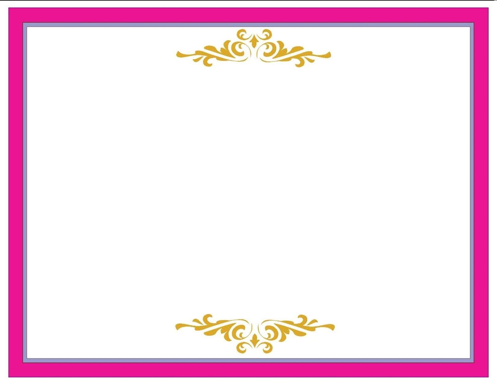 1600x1236 image For > Pink Borders And Frames. Certificate templates