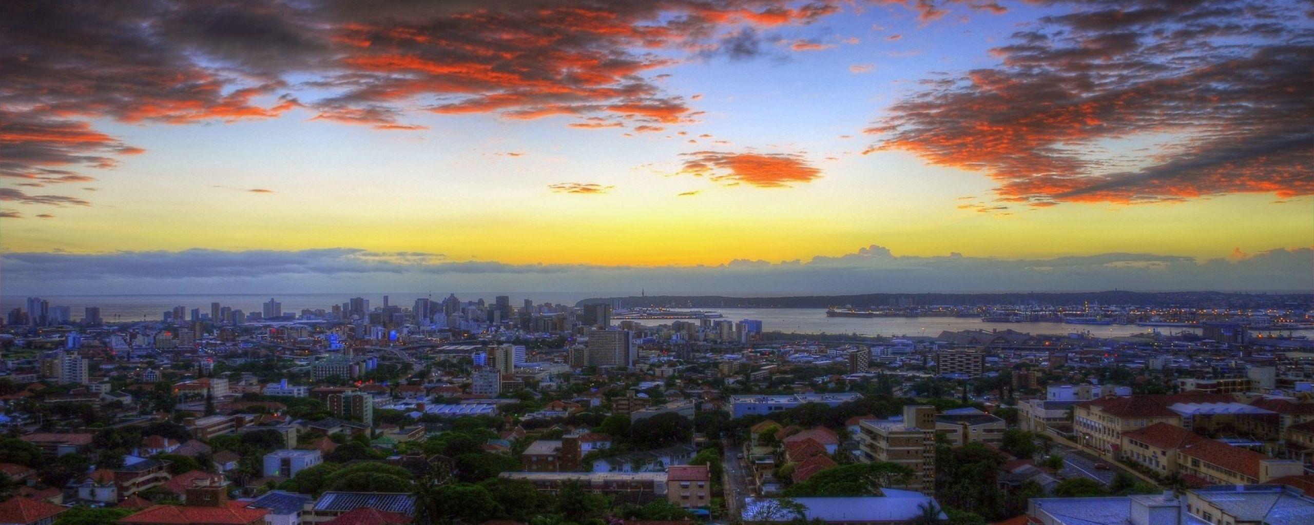2560x1024 durban, south africa, sunset 2560x1024 Resolution