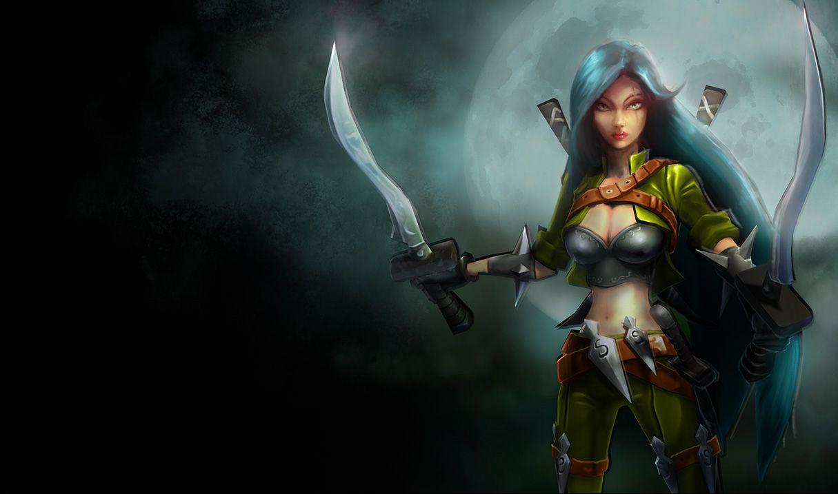 1215x717 Mercenary Katarina Skin of Legends Wallpaper