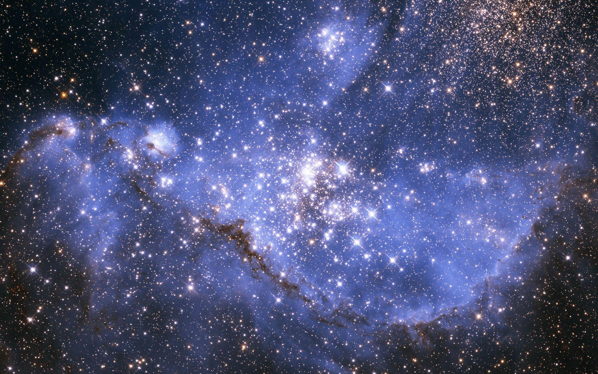 Hình nền 1920x1200 Blue Galaxy