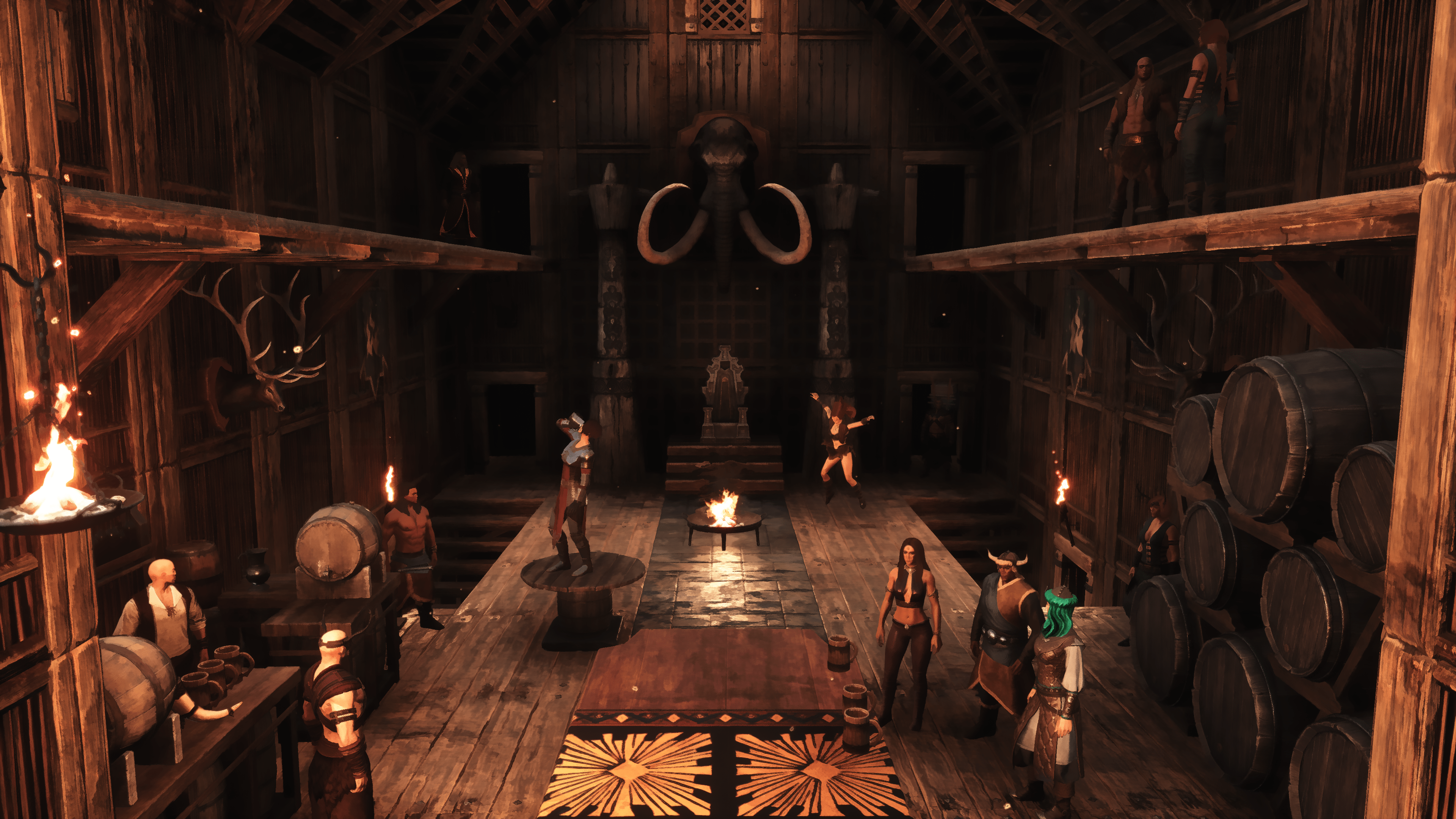 3840x2160 4K Wallpaper: The Mead Hall gets busier