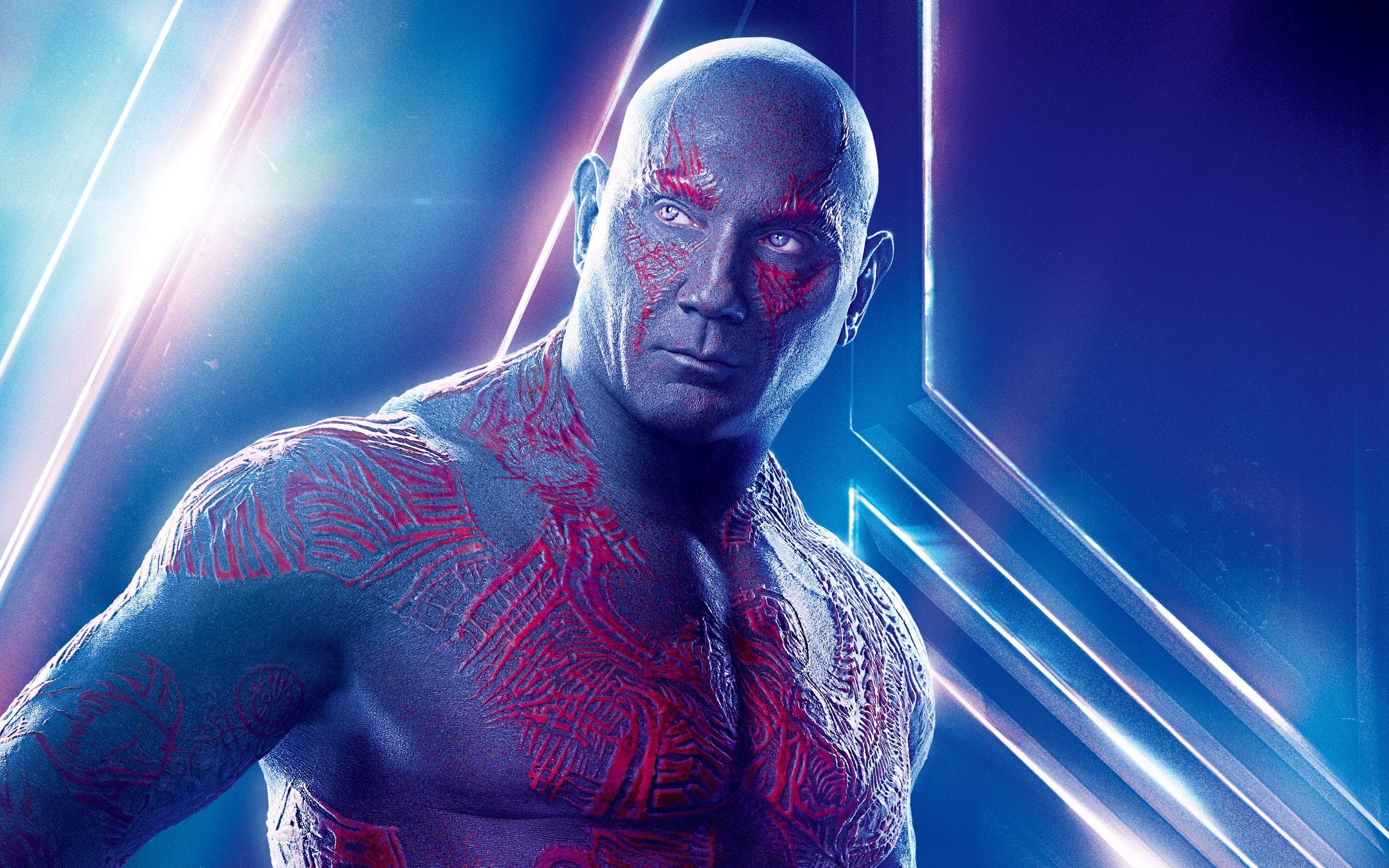 2880x1800 Drax The Destroyer In Avengers Infinity War 8k Poster